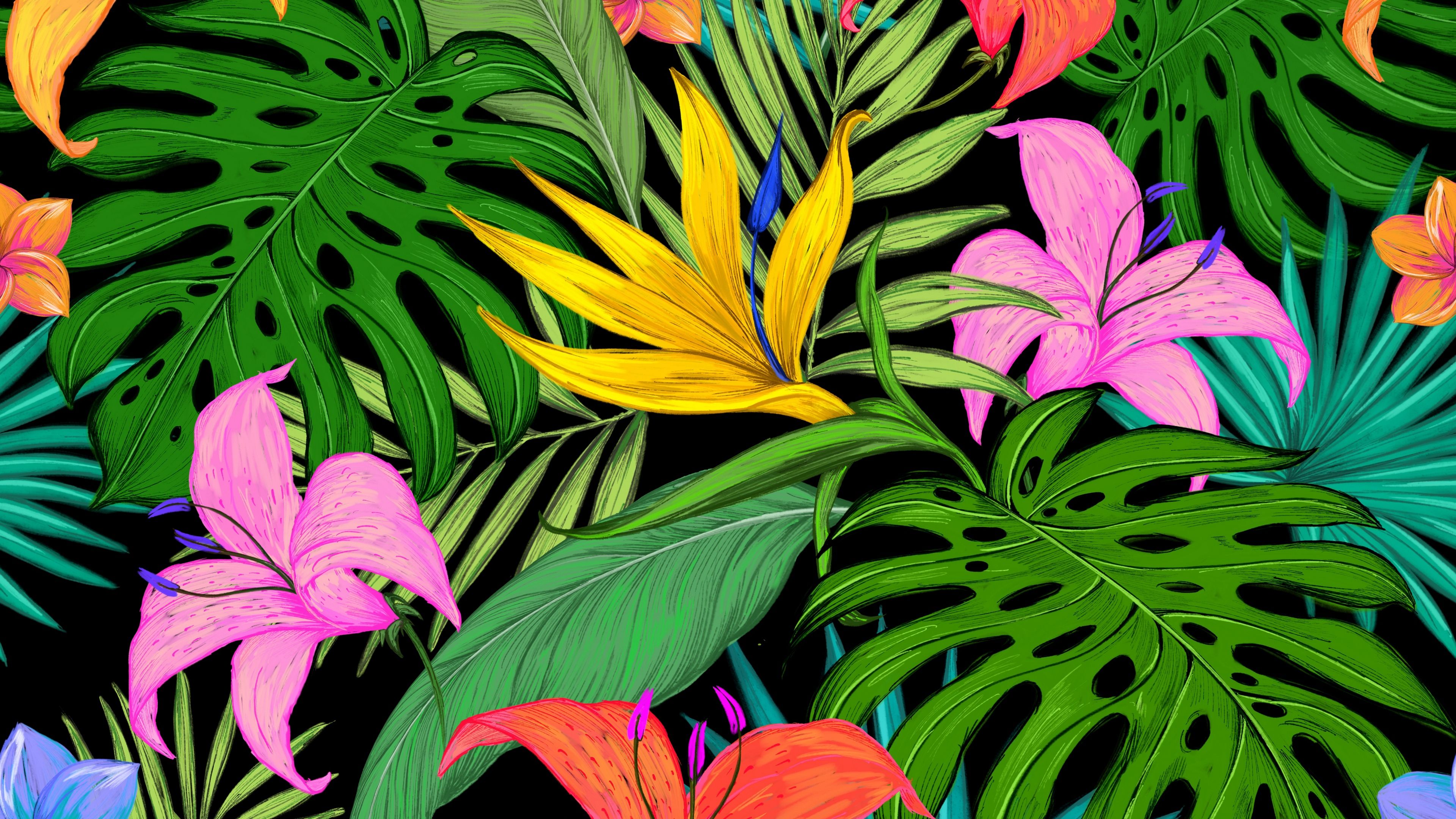 Tropical Pattern Wallpapers - 4k, HD Tropical Pattern Backgrounds on WallpaperBat