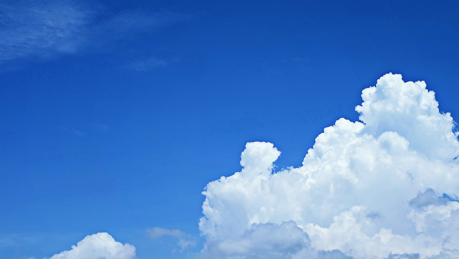 1920x1082 Beautiful Blue Sky Wallpaper 1920p - Blue Sky Nimbus Clouds HD on...