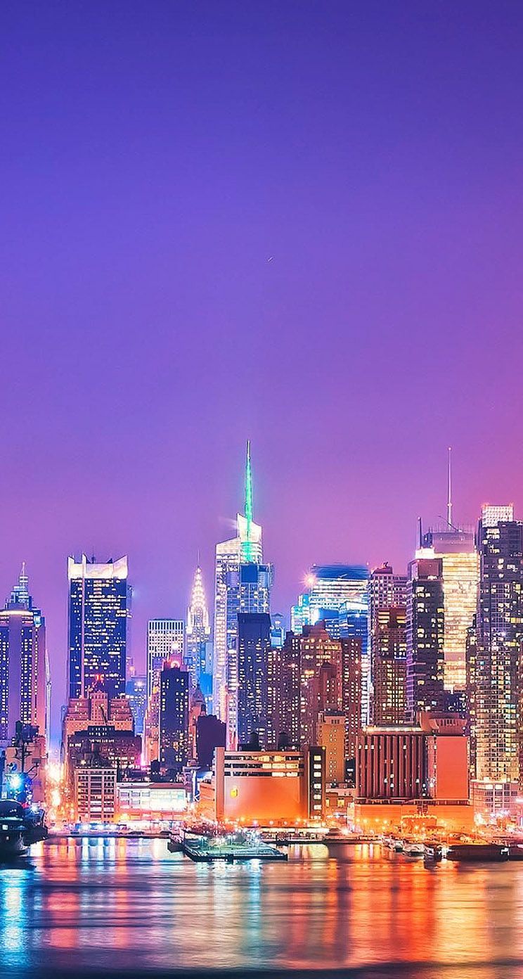 744x1392 Skyline of New York - iPhone Beautiful Landscape wallpaper on WallpaperBat