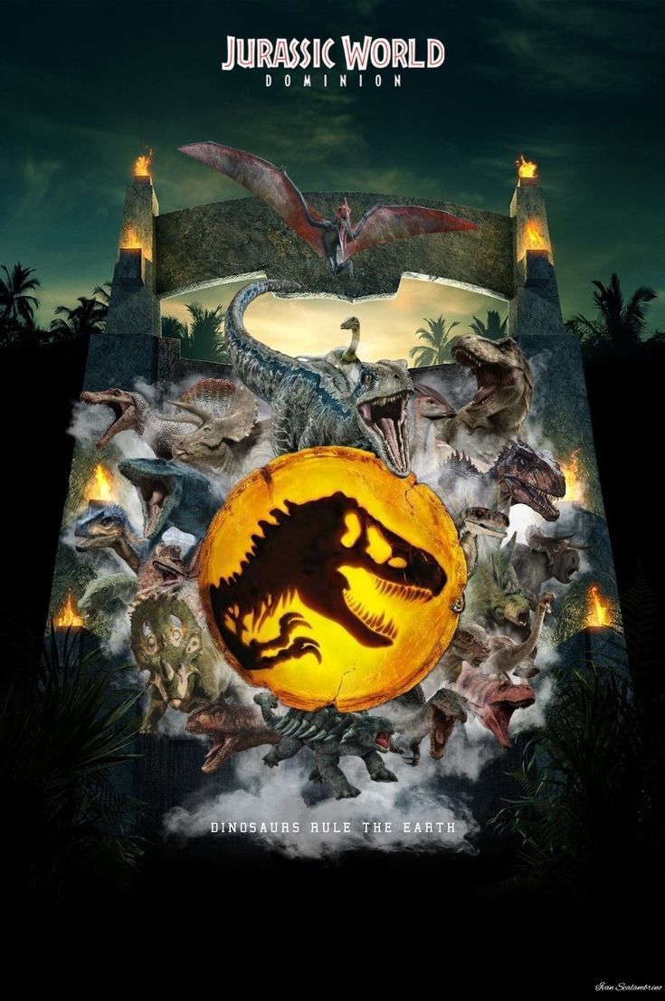 Trends International Jurassic World: Dominion - Group Wall Poster, 22.375  x 34, Premium Unframed Version