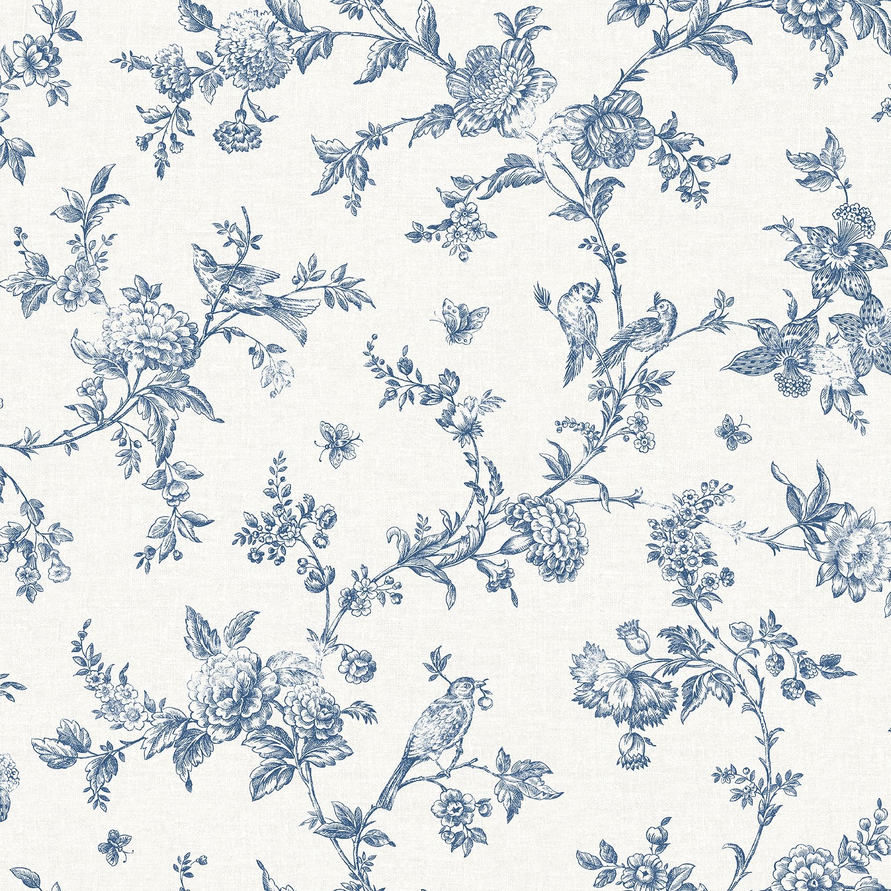 Blue And White Floral Wallpapers - 4k, Hd Blue And White Floral 