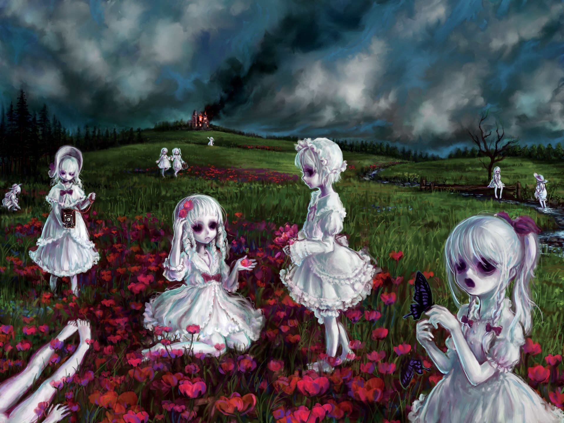 Creepy image, Zombie wallpaper, Art.