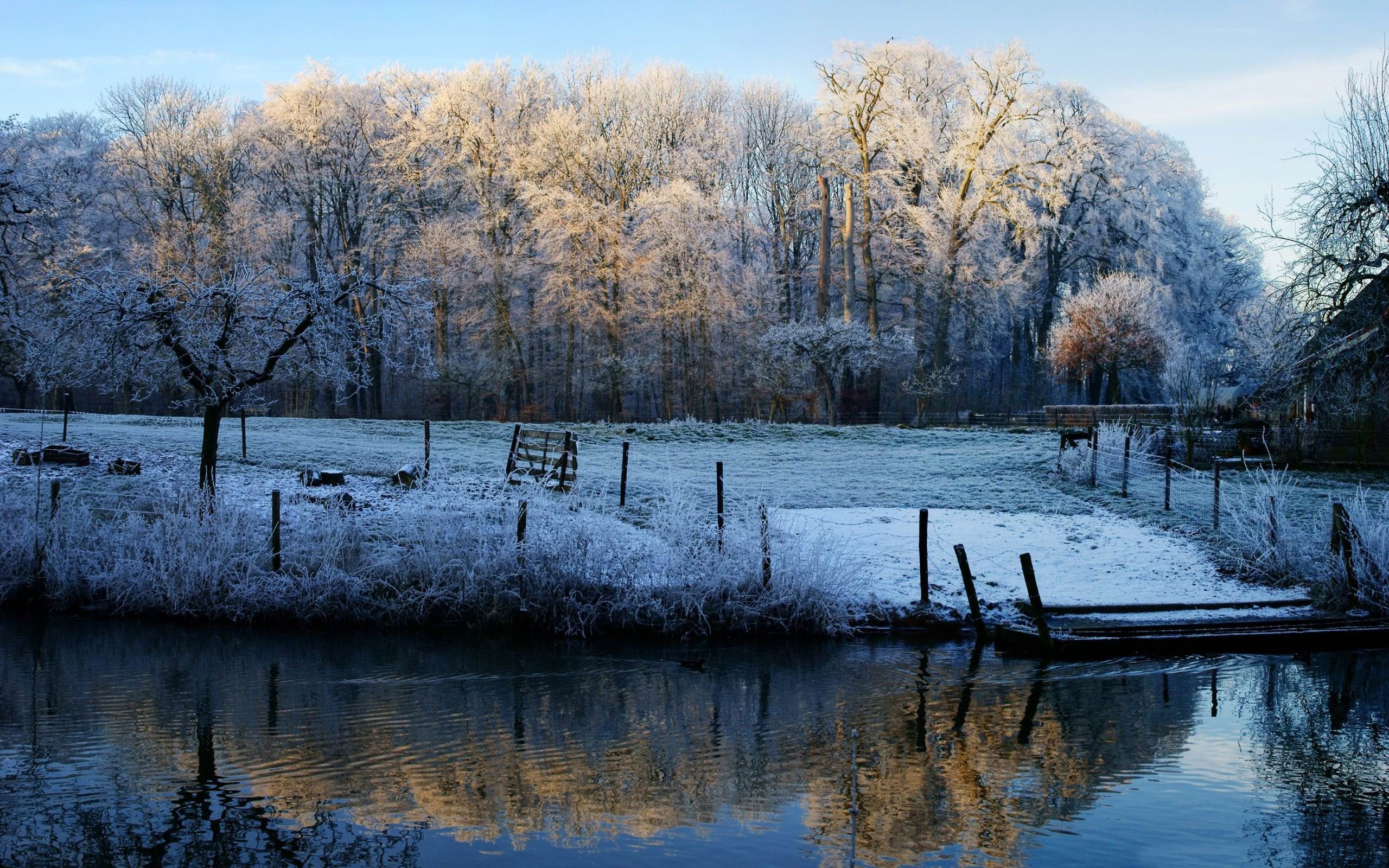 2560x1600 wisconsin photos of scenery | Winter Scenery Winter Snow Theme ... Wallpaper