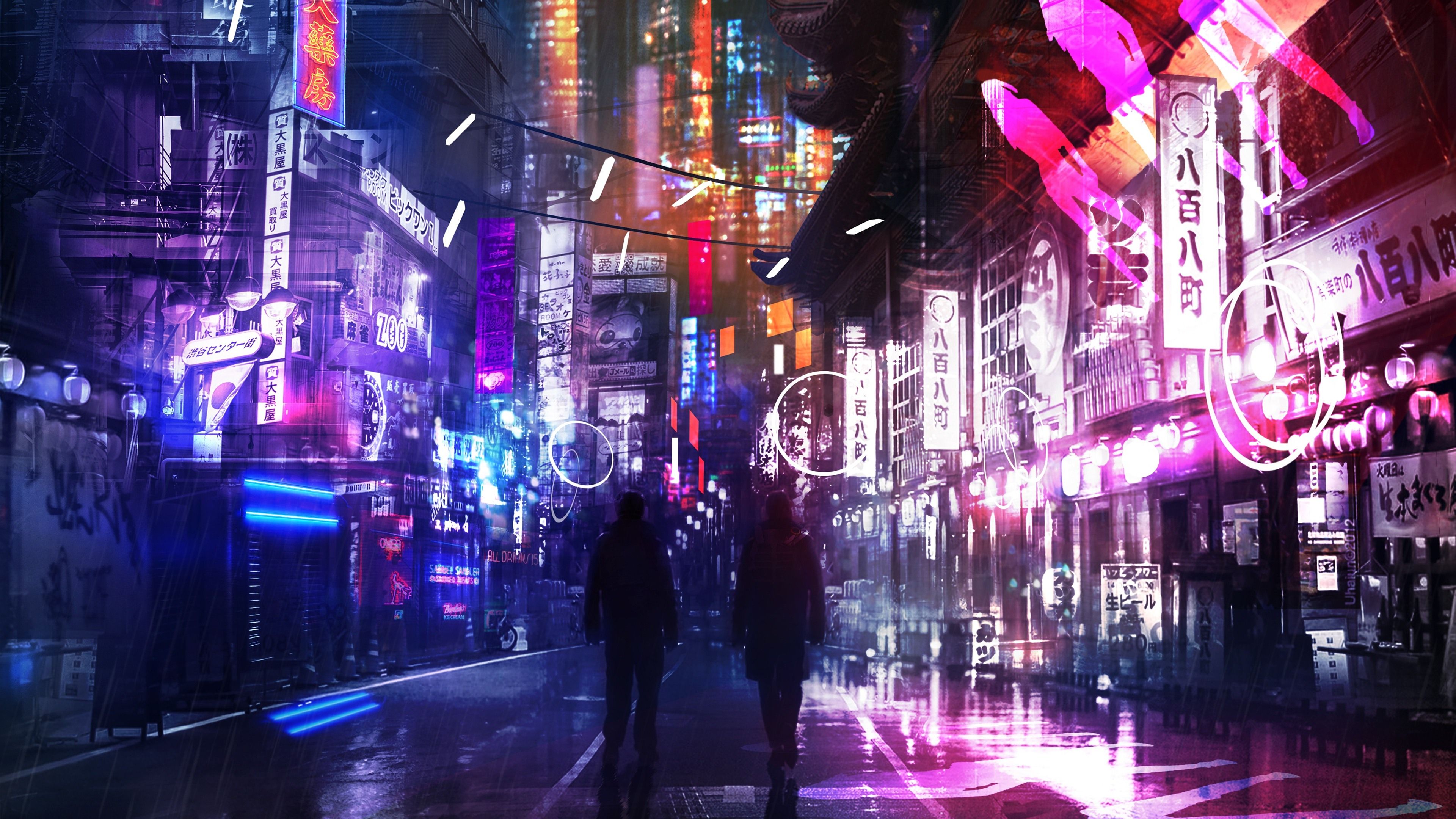 80s Neon City Wallpapers 4k Hd 80s Neon City Backgrounds On Wallpaperbat 2673