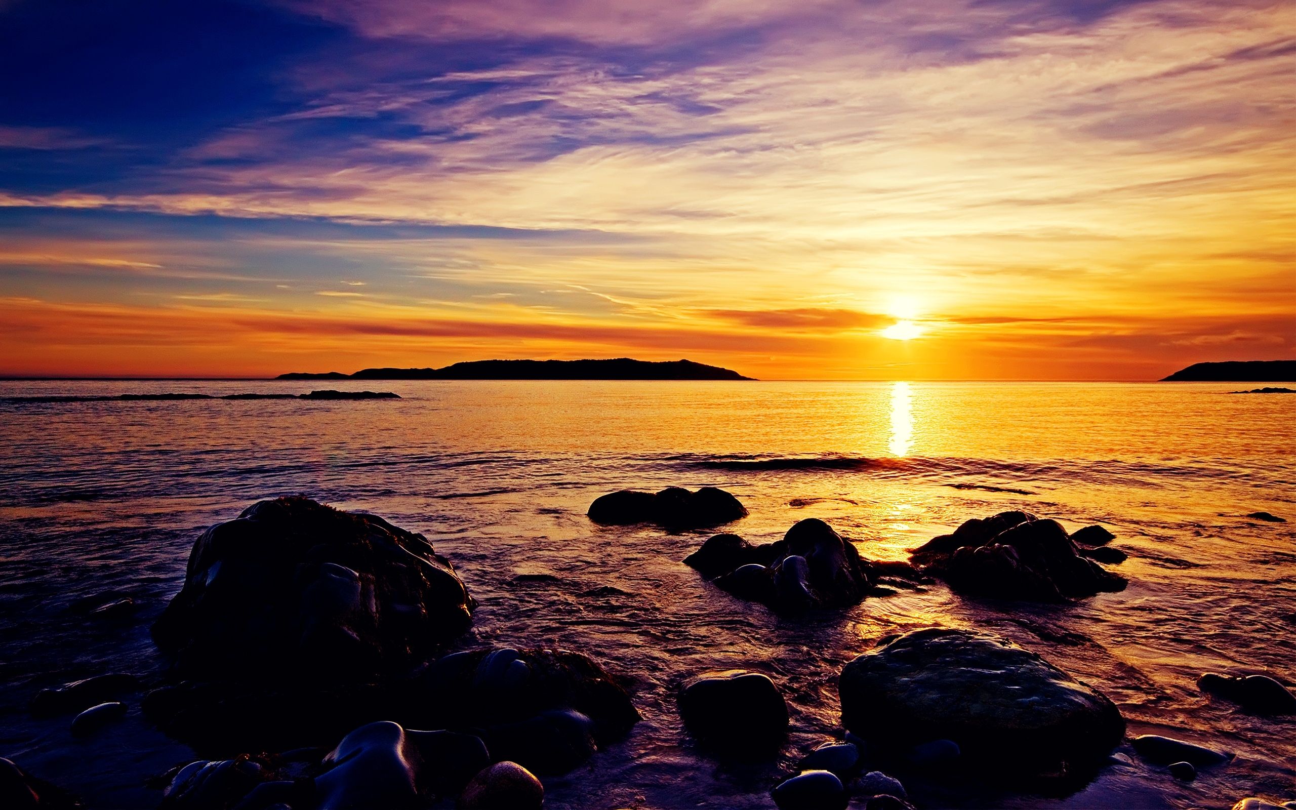 2560x1600 Sunrise Beach MacBook Air Wallpaper Download | AllMacWallpaper Wallpaper