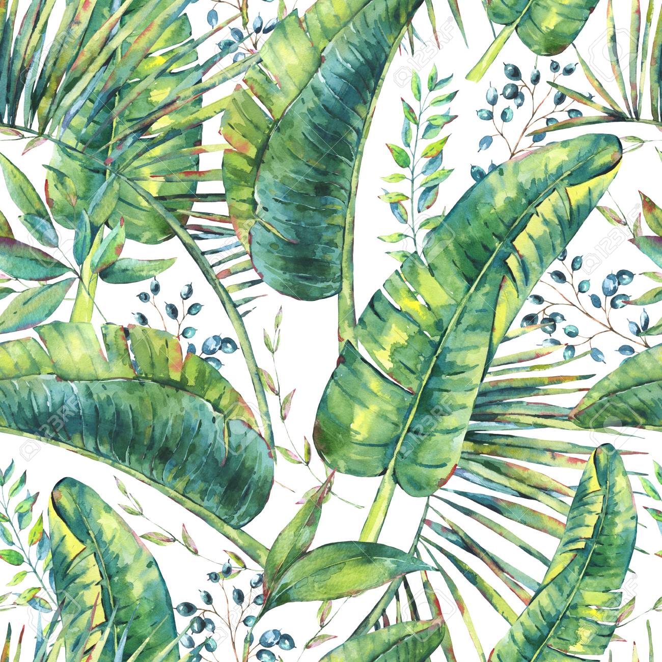 watercolor-banana-leaf-wallpapers-4k-hd-watercolor-banana-leaf