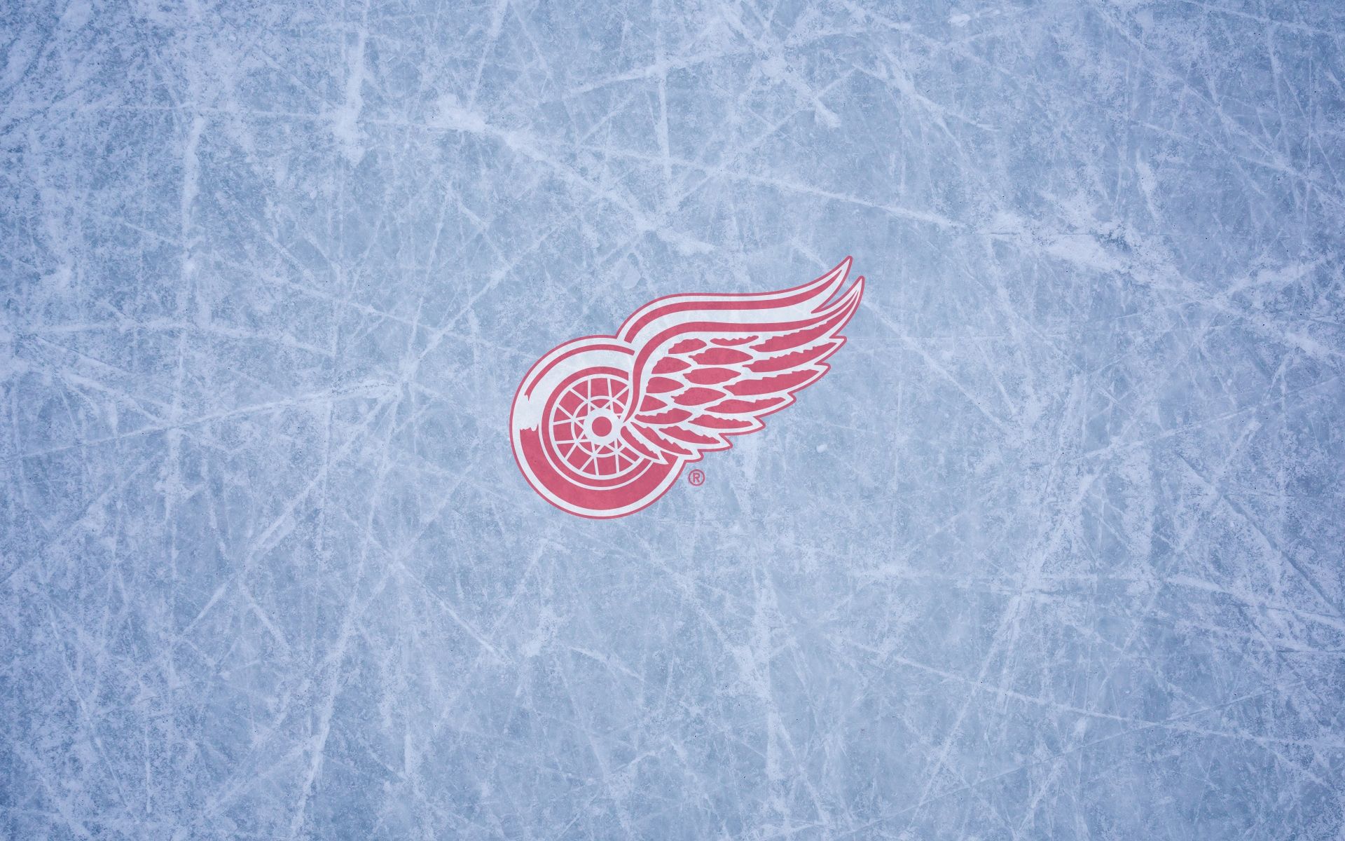 1920x1200 Detroit Red Wings wallpaper (logo on the ice) 1920×1200 – Logos on WallpaperBat