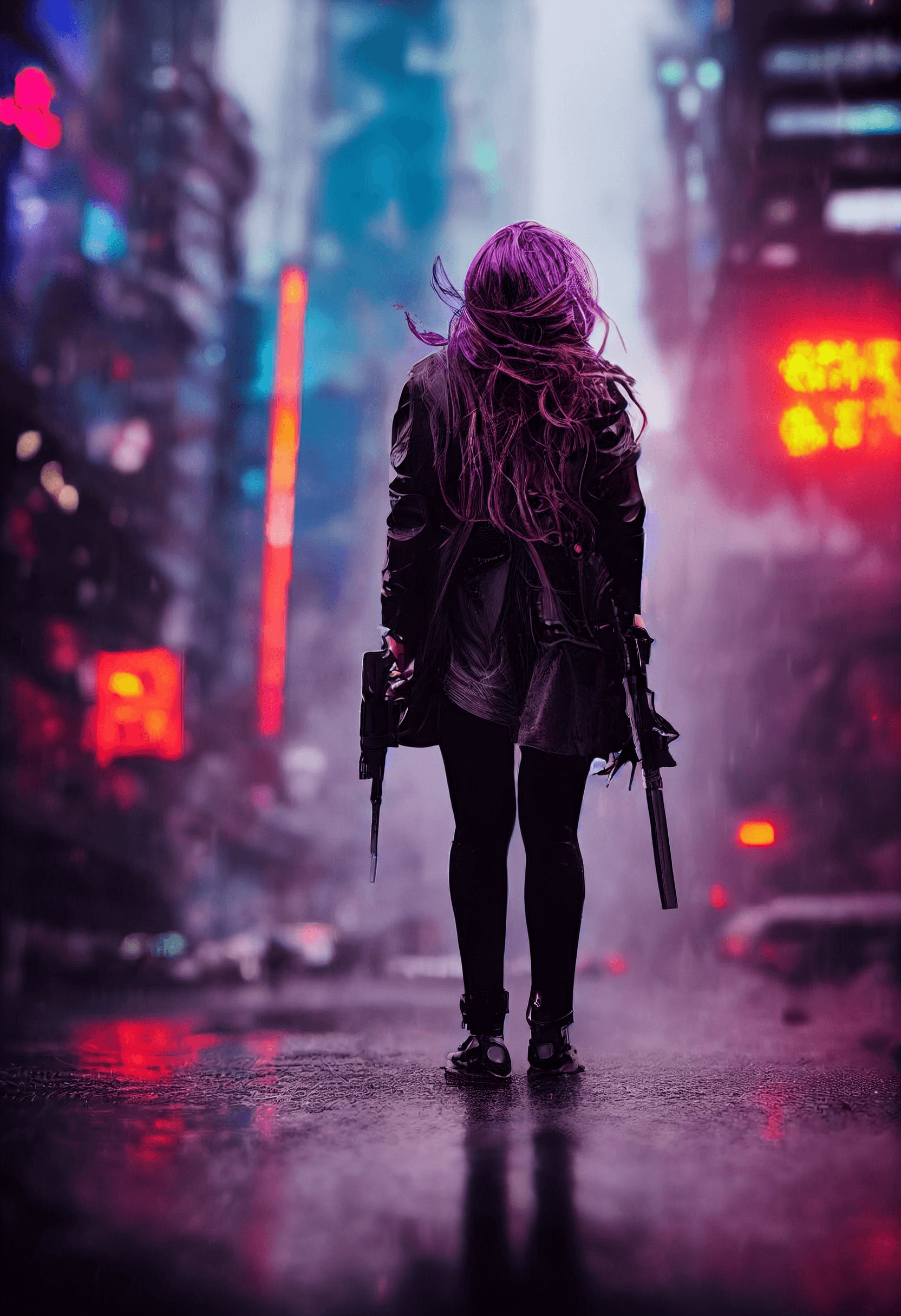 Cyberpunk Girl Wallpapers 4k Hd Cyberpunk Girl Backgrounds On