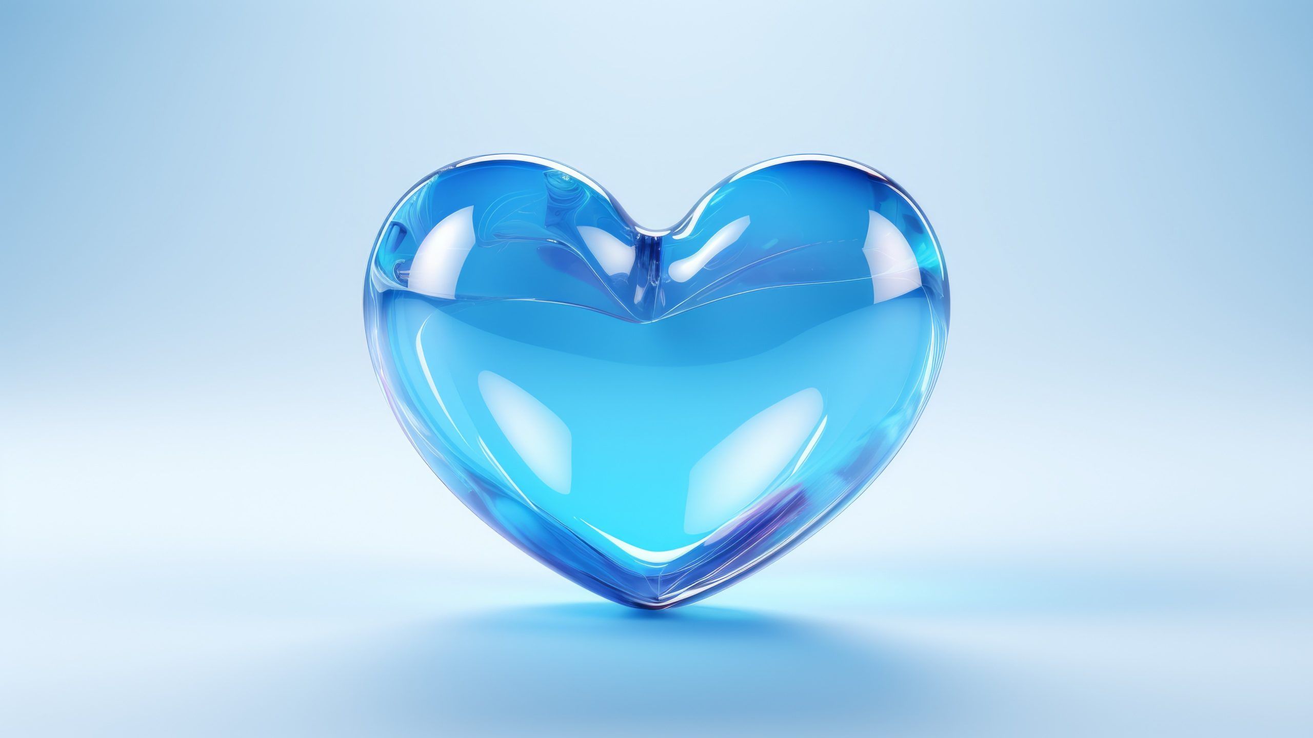 Blue Heart Desktop Wallpapers - 4k, HD Blue Heart Desktop Backgrounds