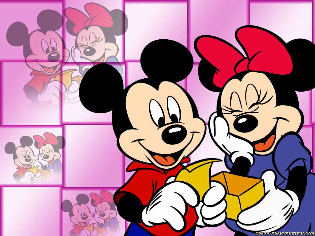 1024x768 Mickey Mouse and Minnie in Love Wallpaper - Top Free Mickey Mouse on WallpaperBat