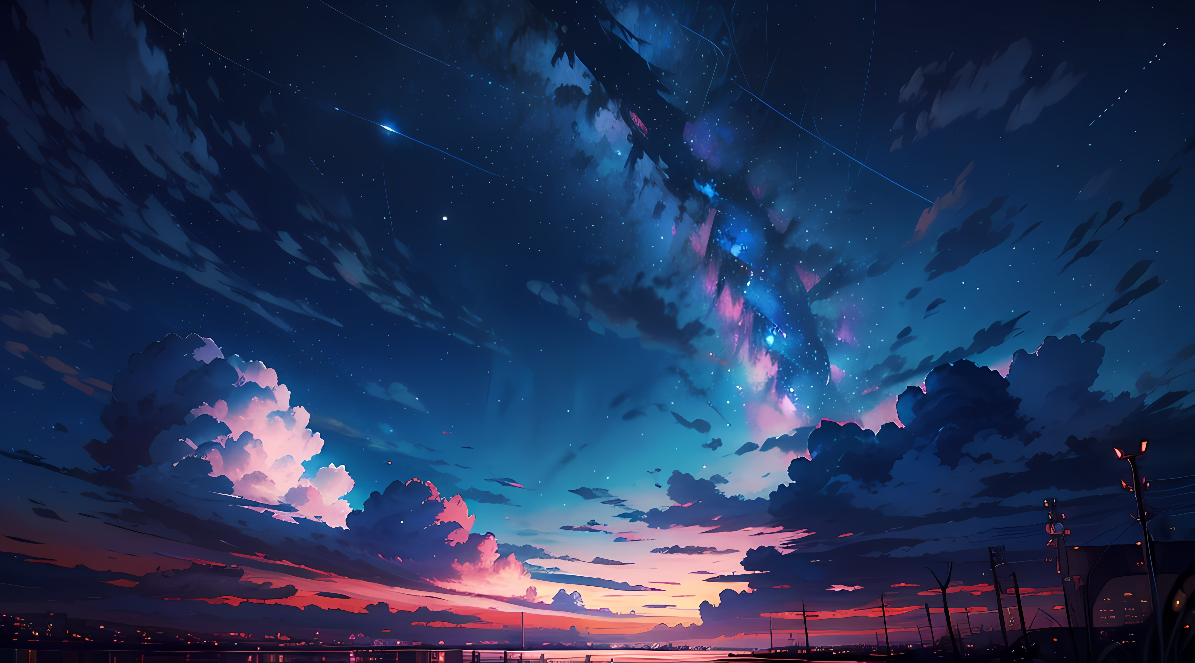 4096x2272 240+ Anime Sky HD Wallpapers and Backgrounds Wallpaper