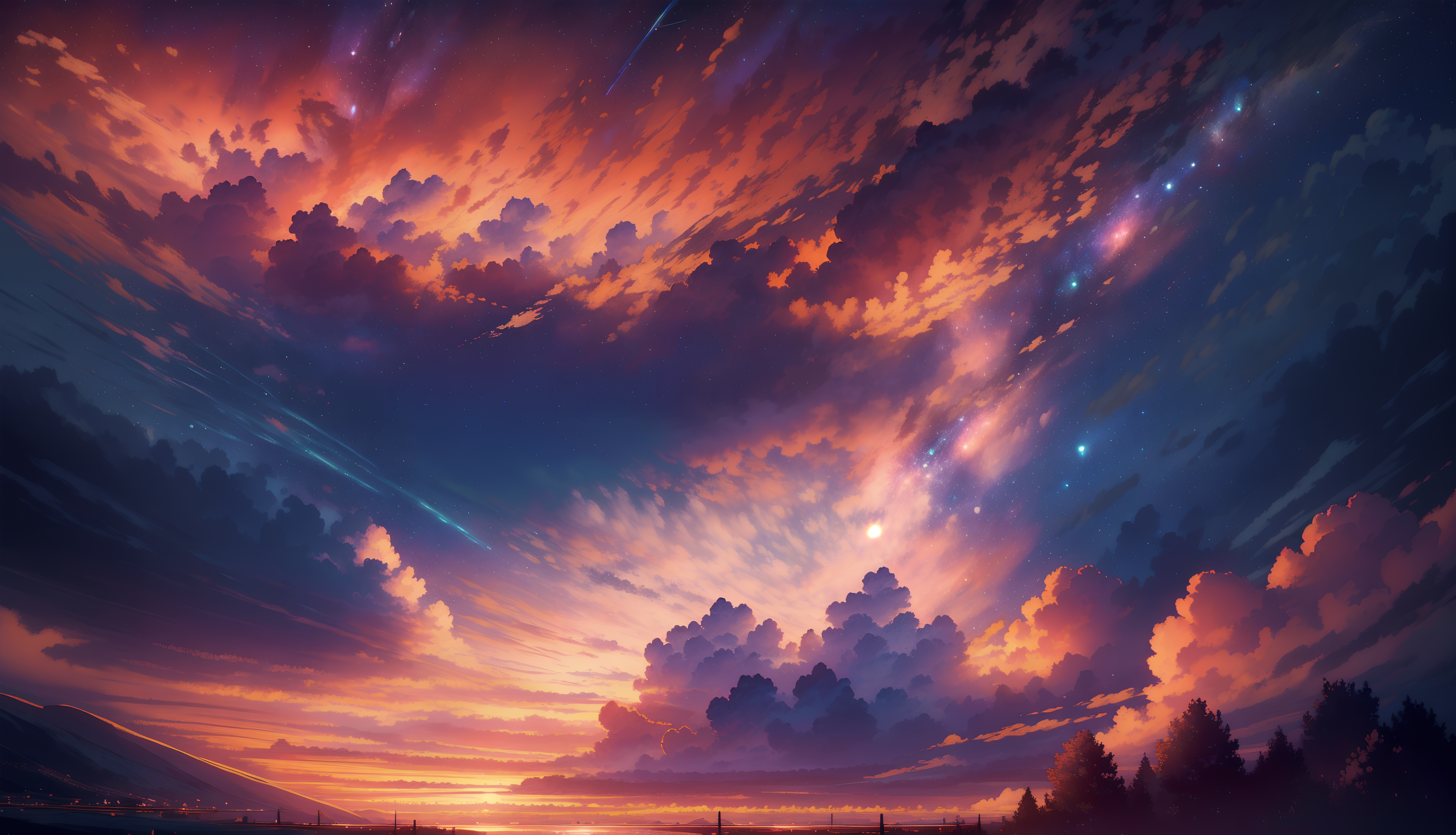 3904x2240 240+ Anime Sky HD Wallpapers and Backgrounds Wallpaper