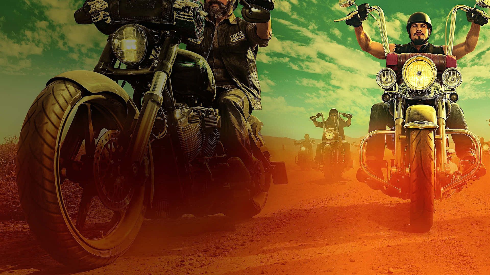 1920x1080 Download A Group Of Motorcycle Riders On A Dirt Road Wallpaper. Wallpaper .com on WallpaperBat