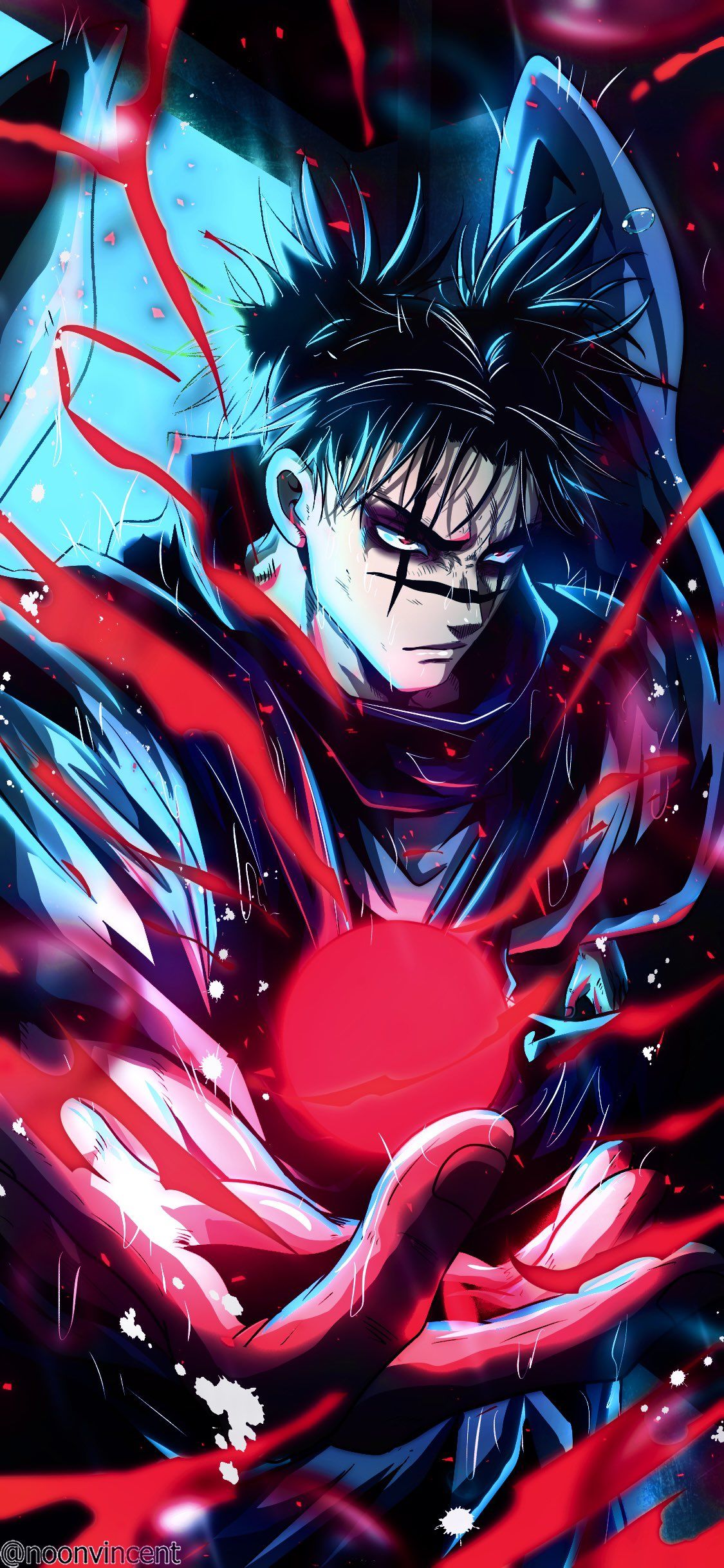 1125x2436 vincentnoon, Choso (Jujutsu Kaisen), Jujutsu Kaisen, anime boys, scars |  1125x2436 Wallpaper - wallhaven.cc Wallpaper