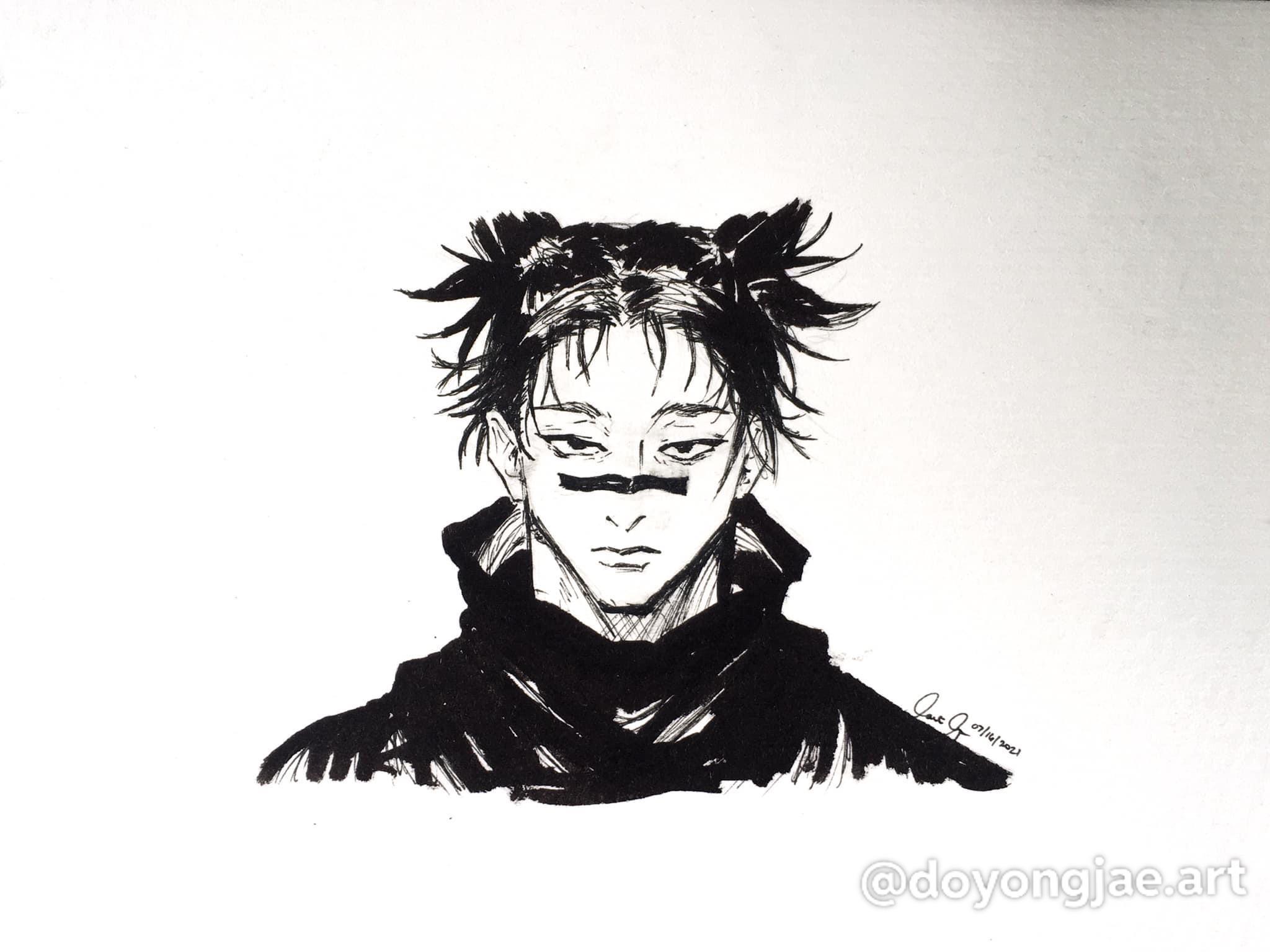 2048x1536 Choso from Jujutsu Kaisen fan art. Ink and Permanent marker on vellum  board. : r/AnimeART Wallpaper