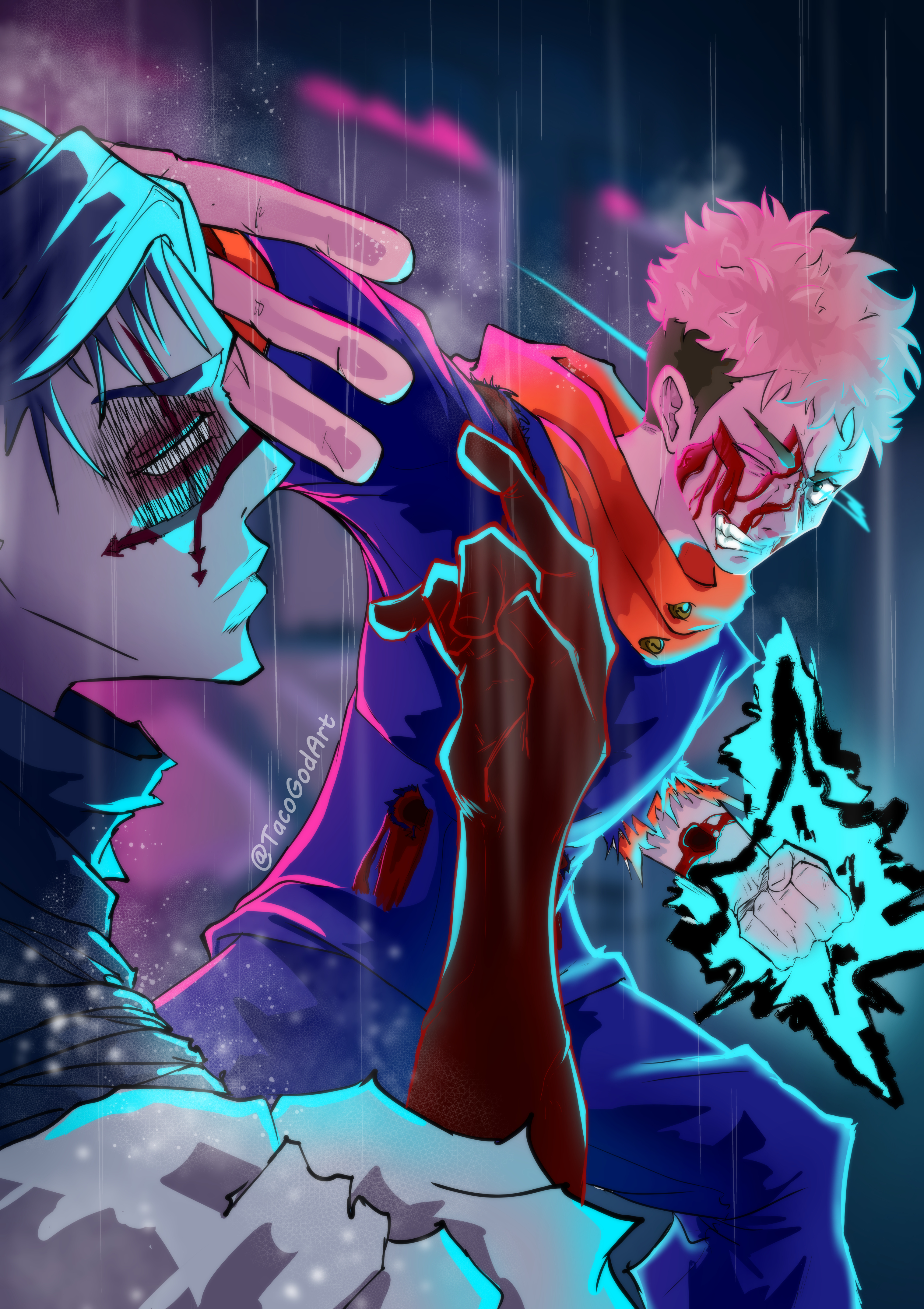 3035x4299 Yuji V Choso by TacoGodArt on Newgrounds Wallpaper