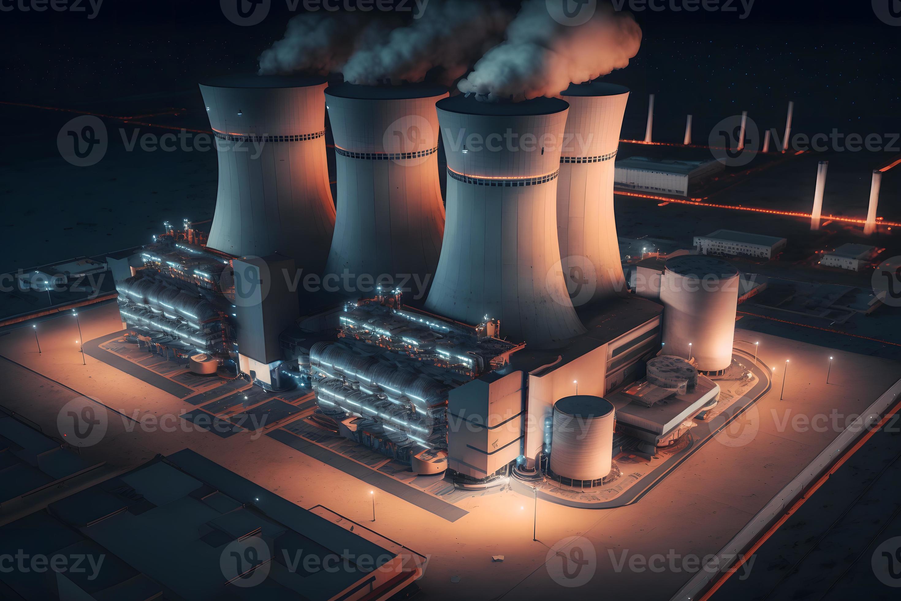 2940x1960 Futuristic nuclear power plant. Neural network AI generated 23139187 Stock  Photo at Vecteezy Wallpaper