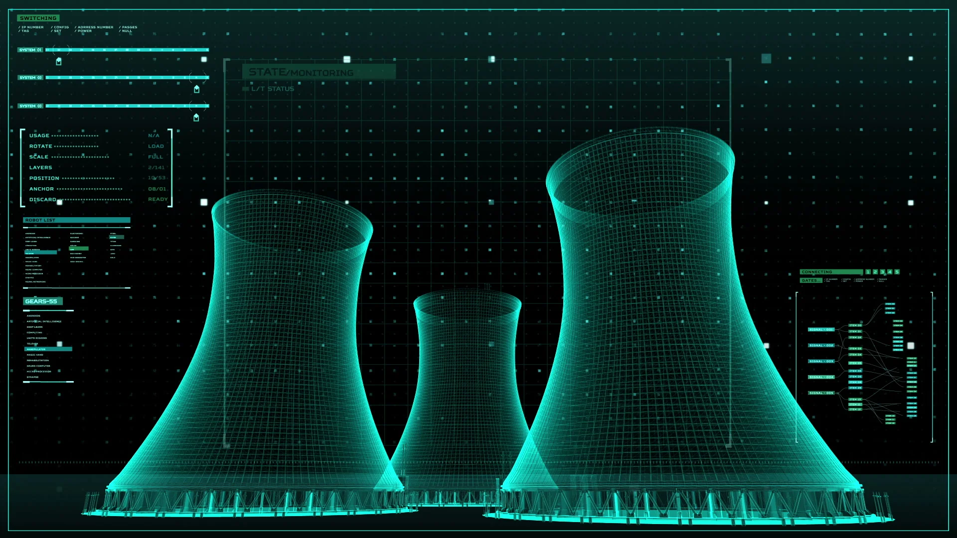 1920x1080 Cooling tower of nuclear power plant, th... | Stock Video | Pond5 Wallpaper