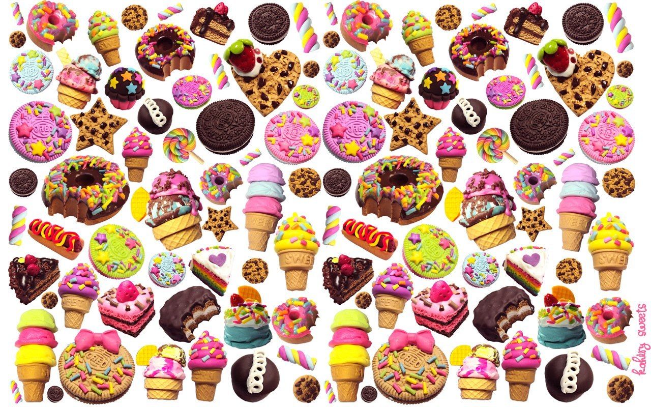 Pink Candy Charms - Mixed Sweets Lollipop Chocolate Kawaii Charms