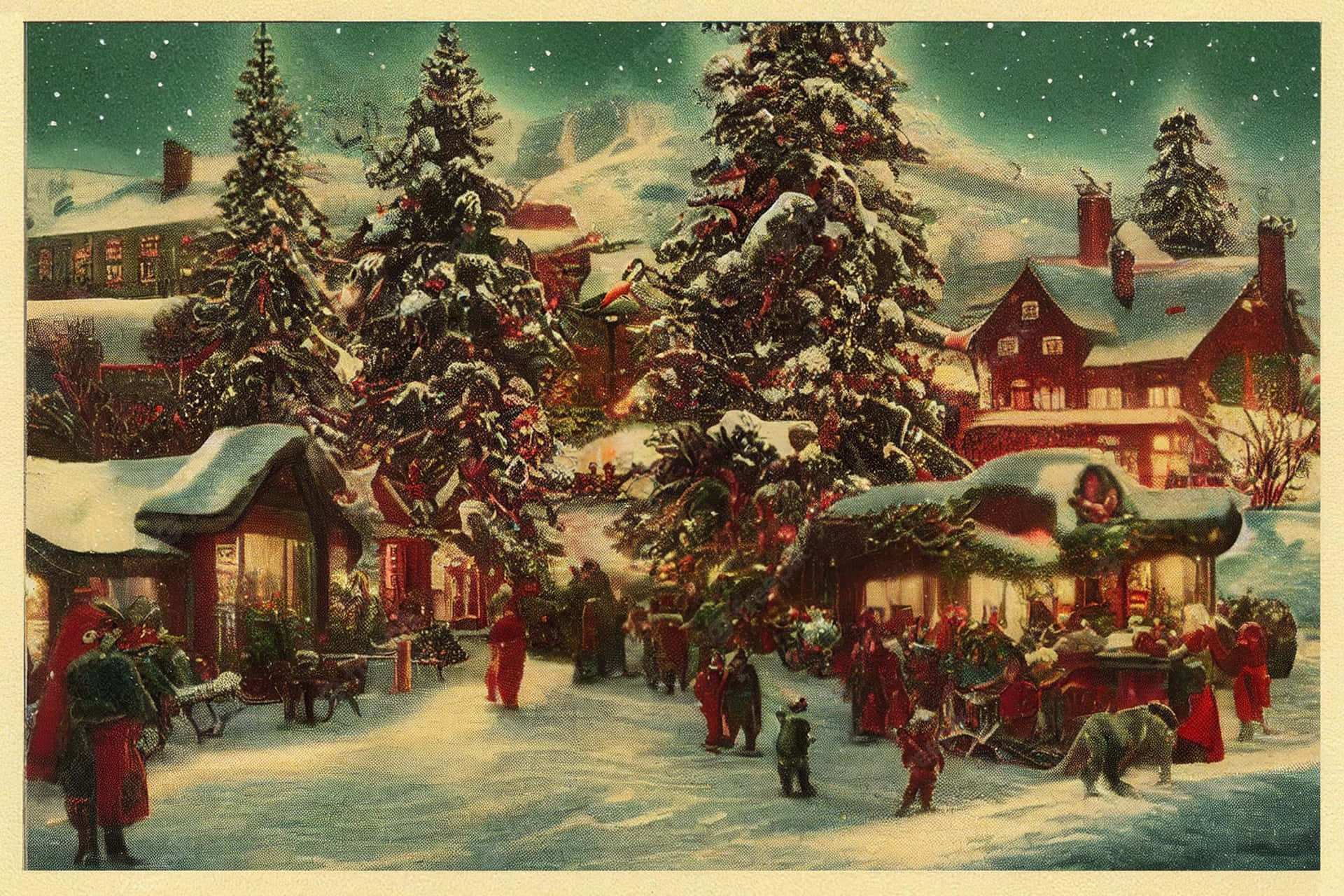 Vintage Christmas Tree Wallpapers - 4k, HD Vintage Christmas Tree ...