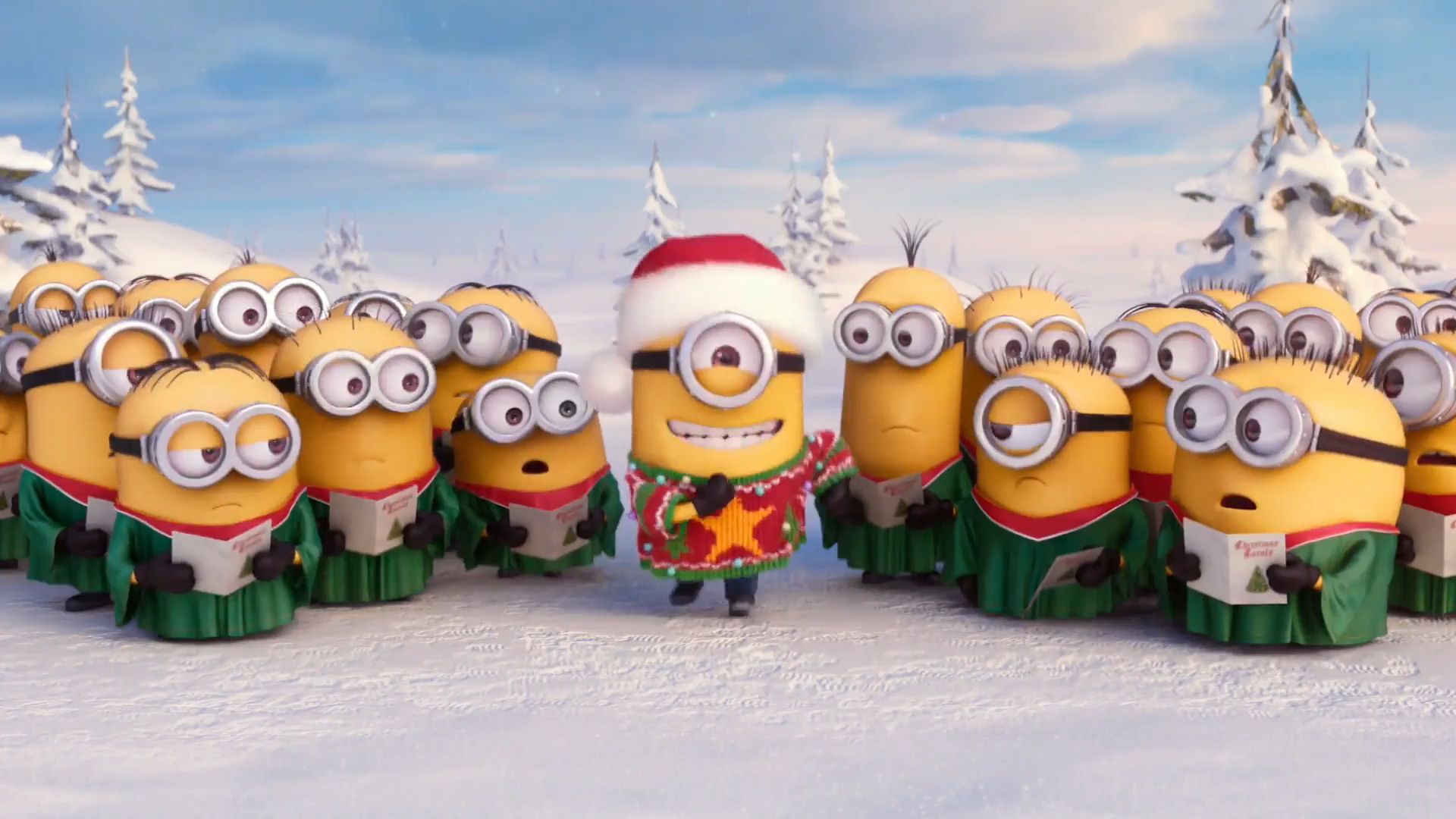 Minion Christmas Wallpapers - 4k, HD Minion Christmas Backgrounds On ...