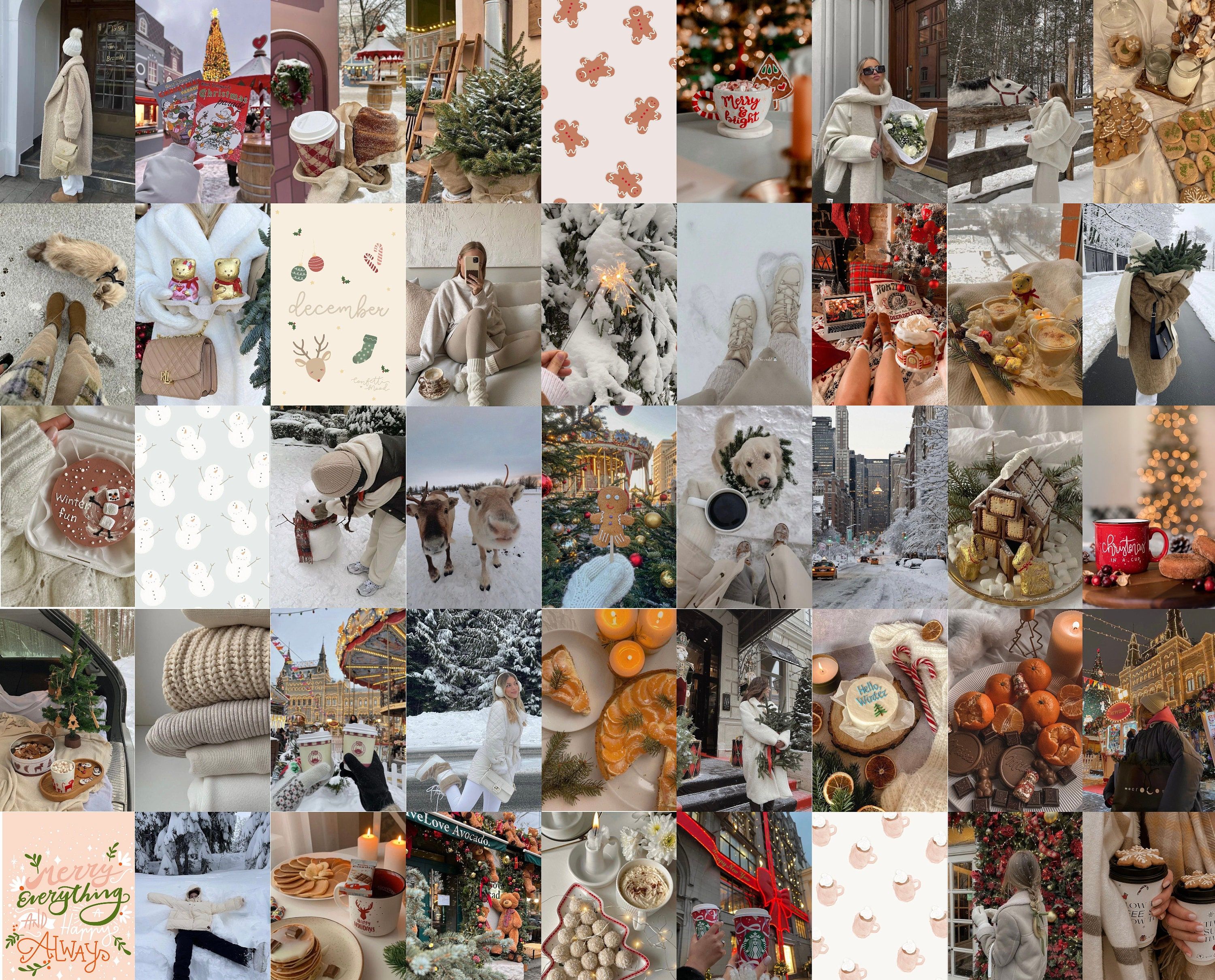 Christmas Collage Desktop Wallpapers - 4k, HD Christmas Collage Desktop ...