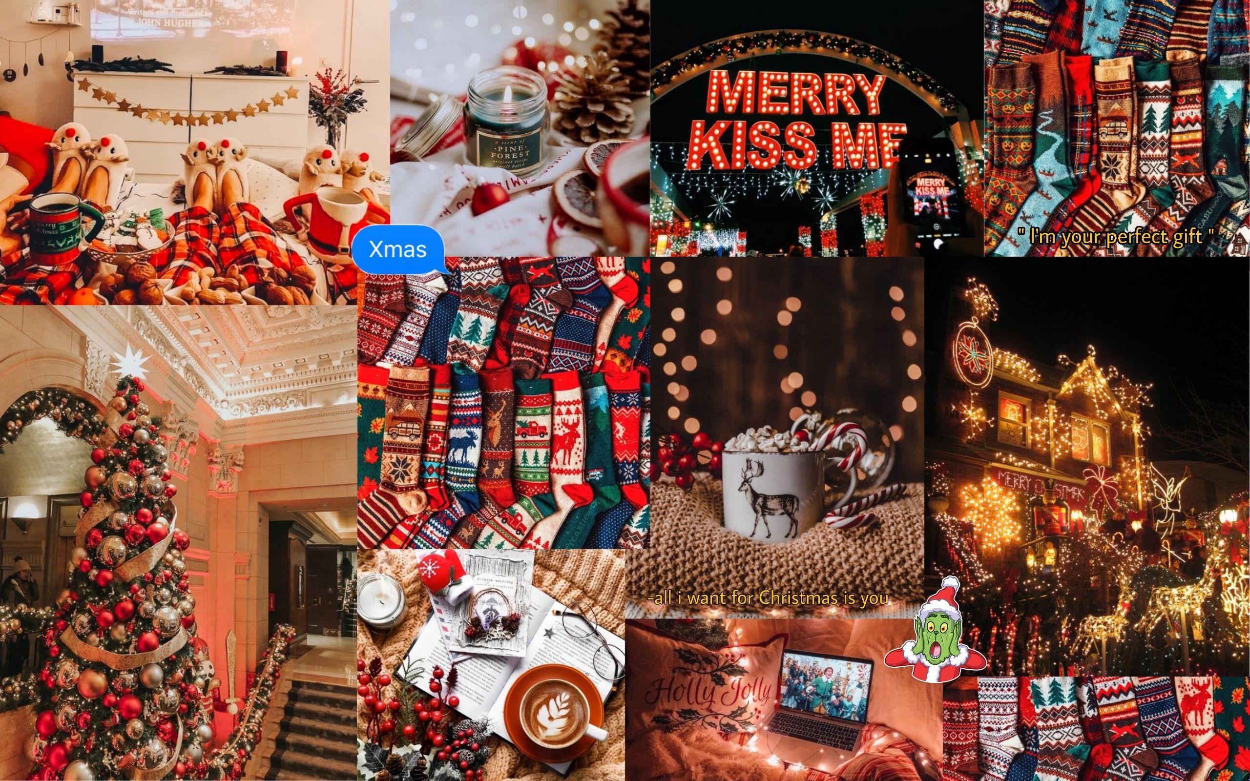 Christmas Collage Desktop Wallpapers - 4k, HD Christmas Collage Desktop ...