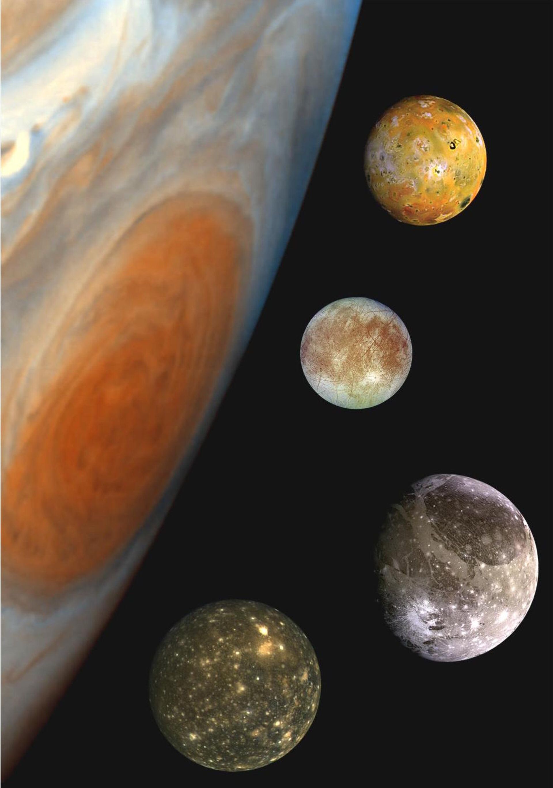 1920x2731 ESA - The moons of Jupiter: What will Juice discover? Wallpaper