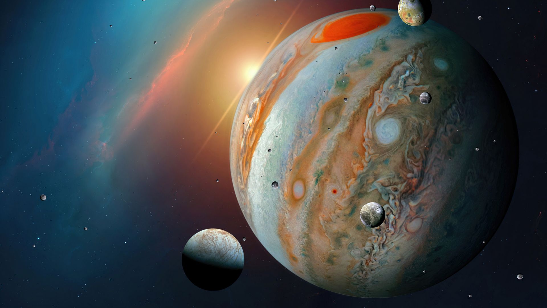 1920x1080 Jupiter Moons Space hd wallpaper - Eyecandy for your XFCE-Desktop -  xfce-look.org Wallpaper