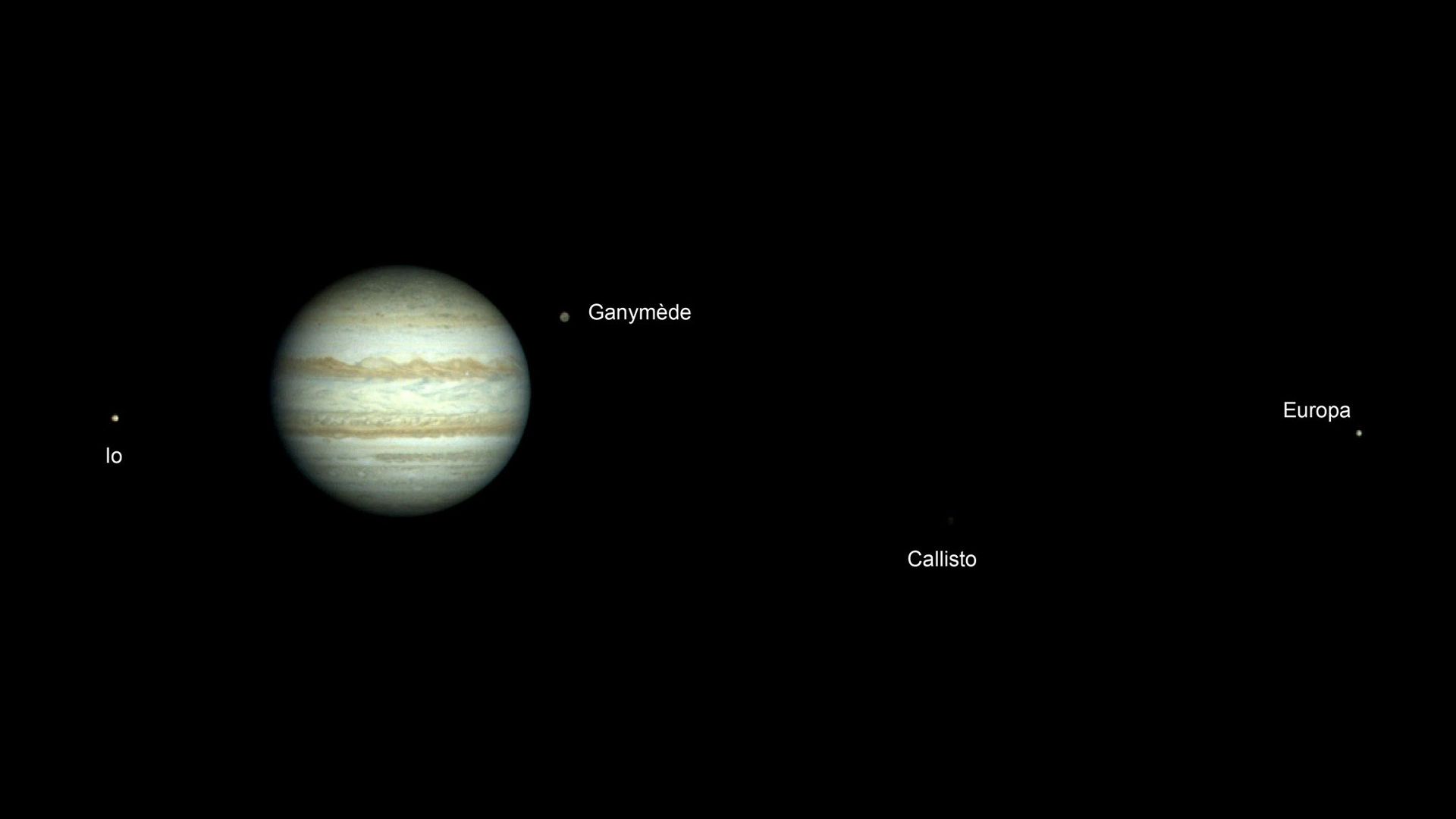 1920x1080 Earth-observing satellite captures rare photos of Jupiter and its moons |  Space Wallpaper