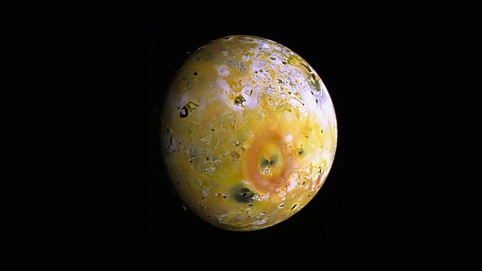 1600x900 NASA obtains the sharpest-ever Image of Io: The Jupiter's moon made of  massive volcanos Wallpaper