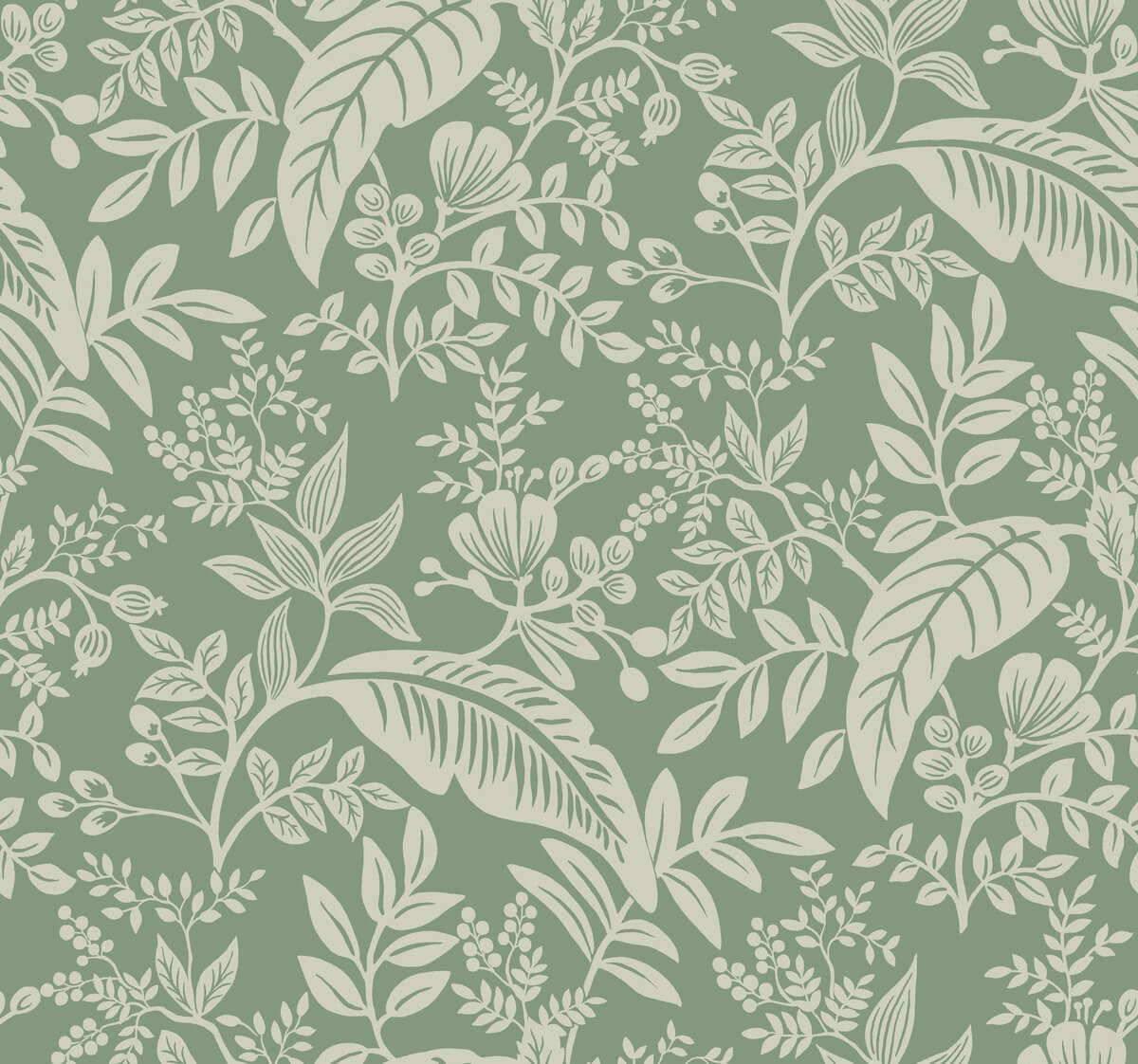 1200x1122 Rifle Paper Co. Canopy Wallpaper - Sage Green – US Wall Decor Wallpaper