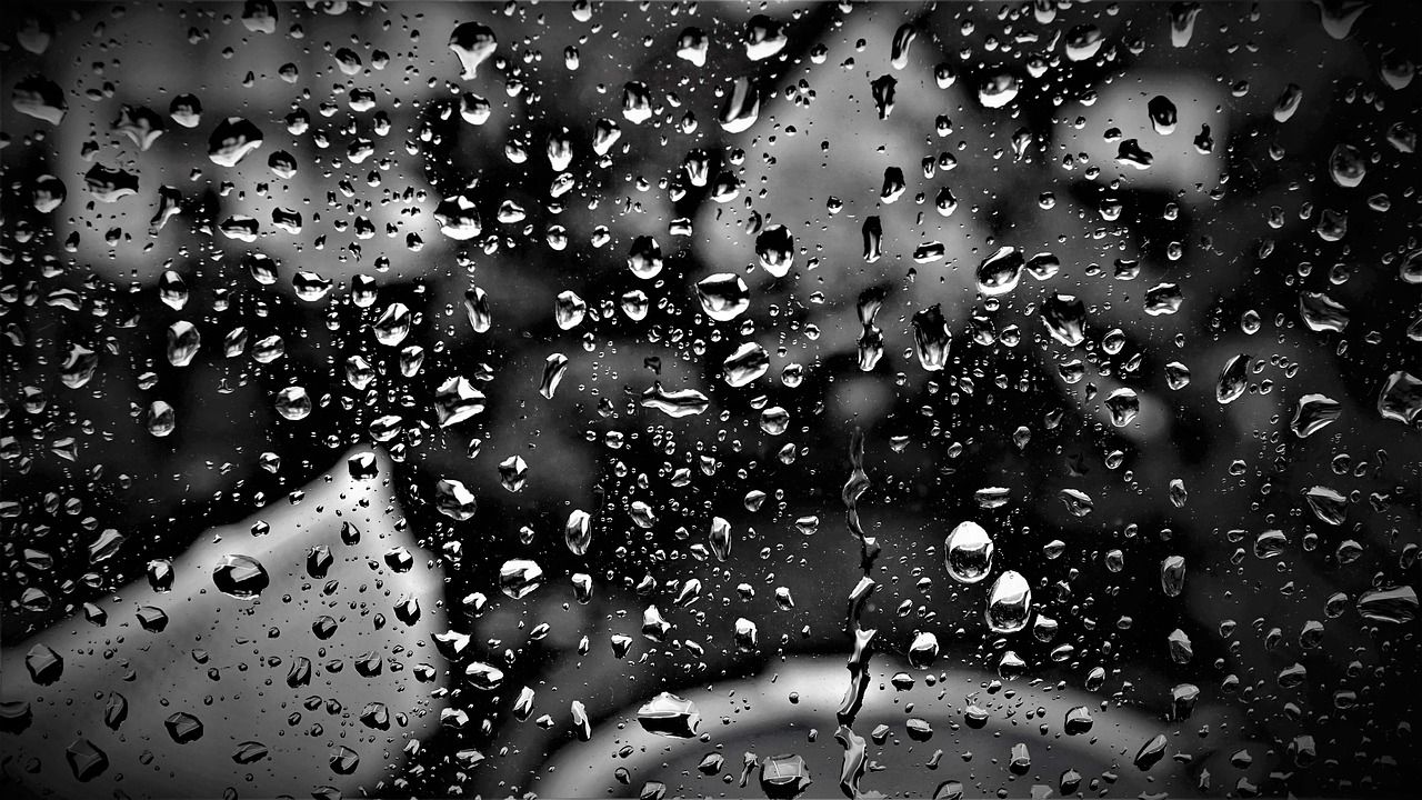 Black And White Rain Wallpapers - 4k, Hd Black And White Rain 