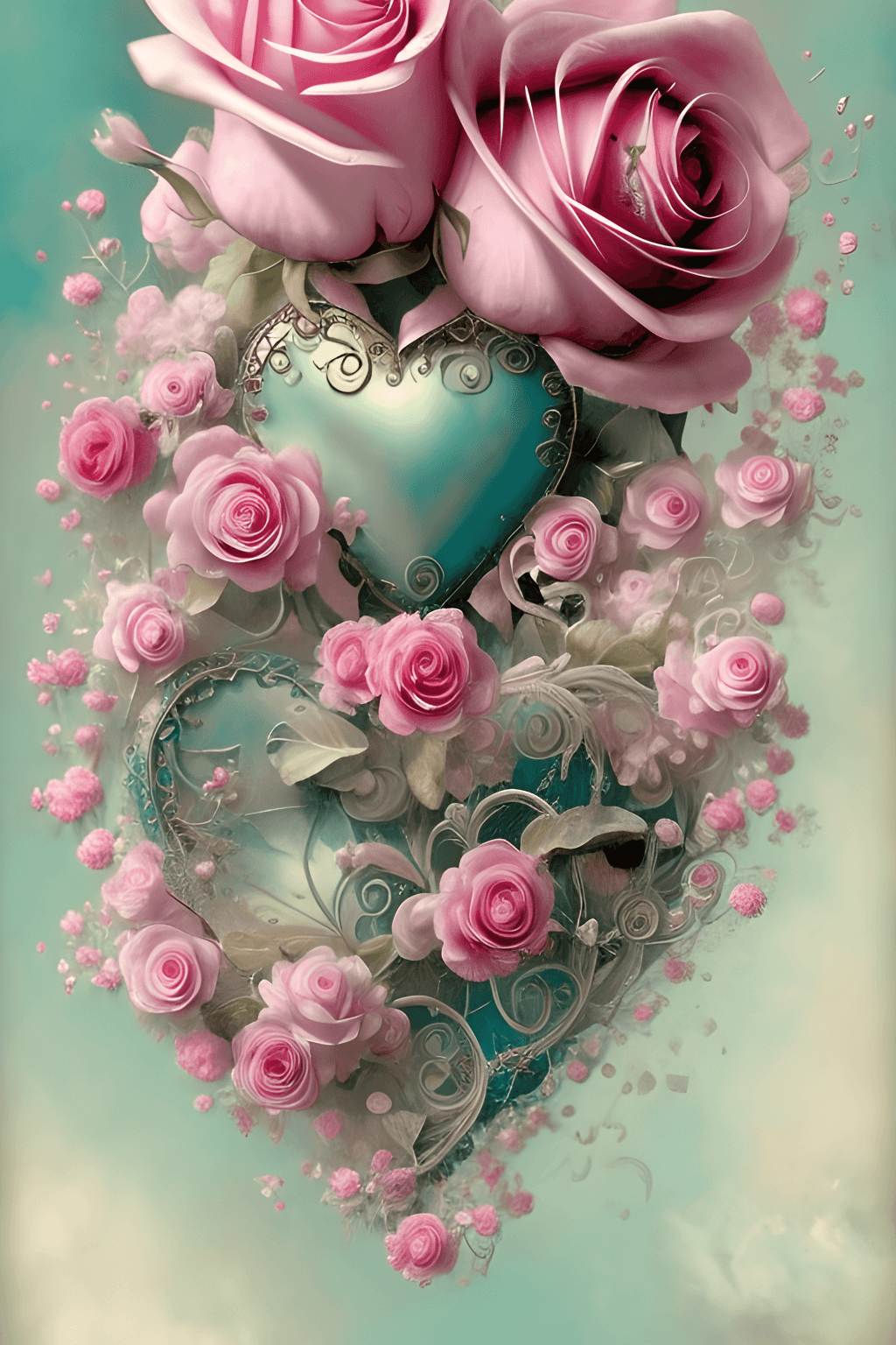 Heart and Flowers Wallpapers - 4k, HD Heart and Flowers Backgrounds on ...