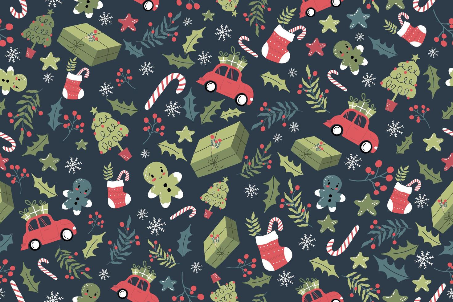 Cute Christmas Pattern Wallpapers - 4k, HD Cute Christmas Pattern