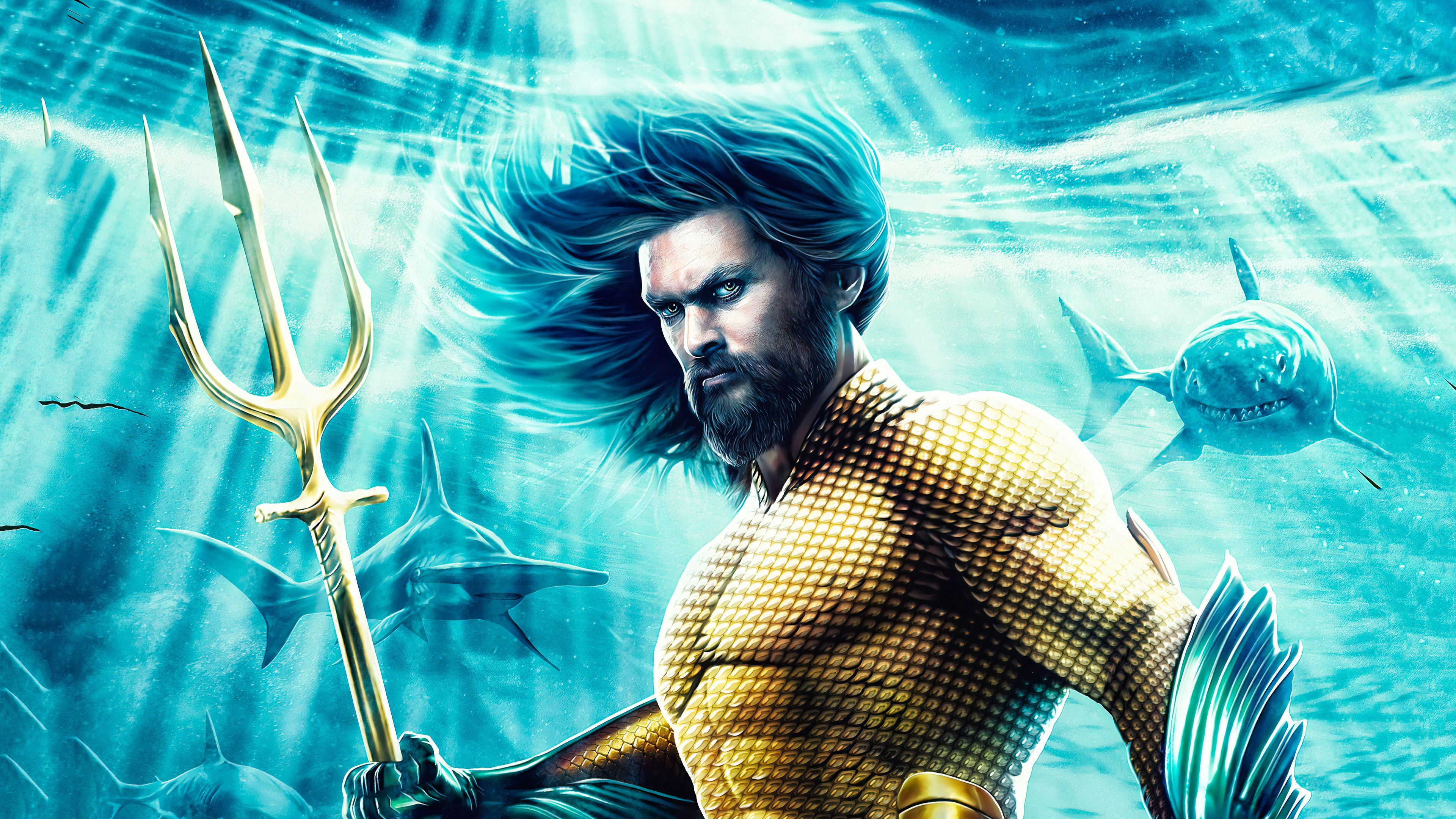 Aquaman Trident Wallpapers 4k Hd Aquaman Trident Backgrounds On