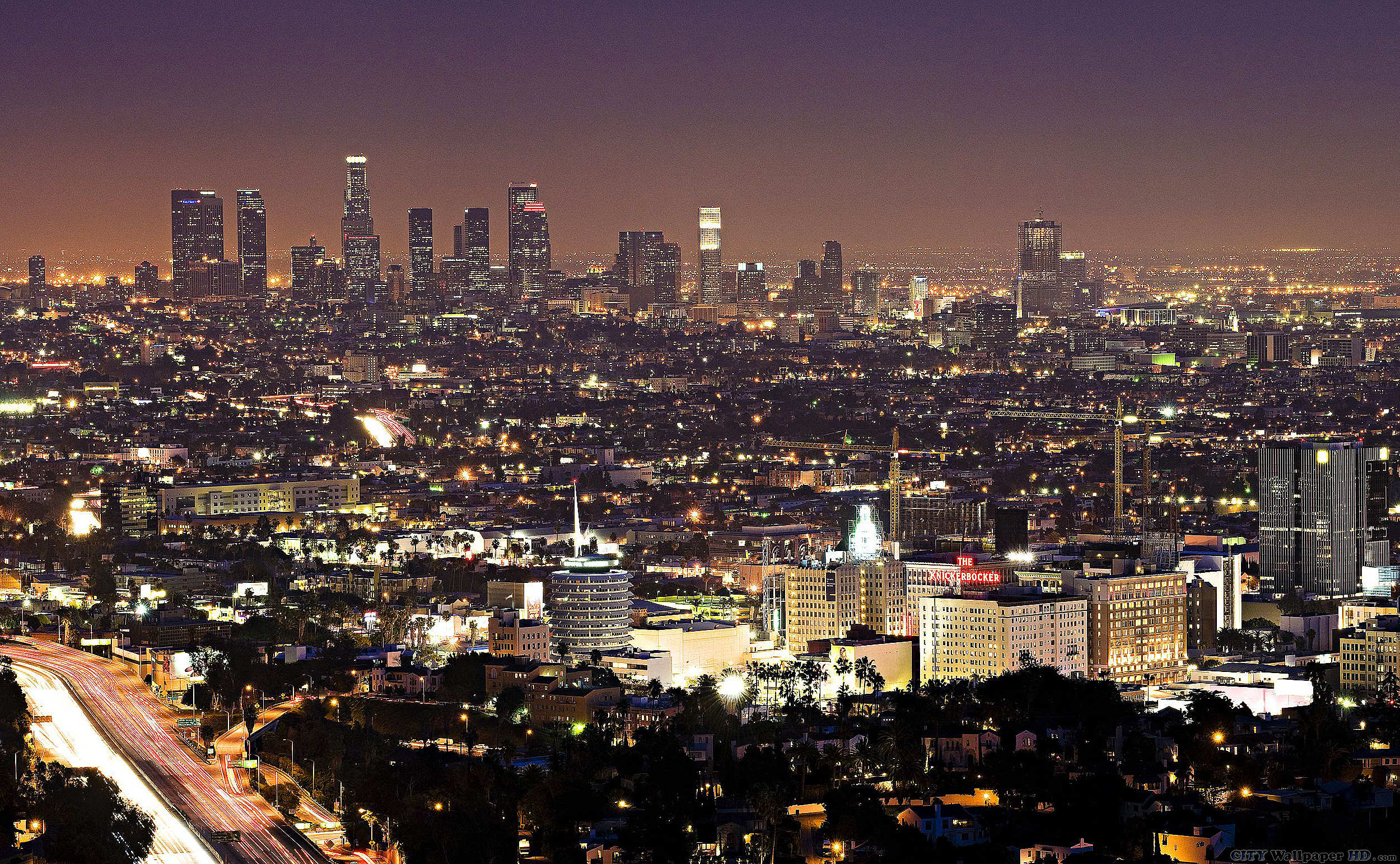 Los Angeles At Night Wallpapers - 4K, Hd Los Angeles At Night