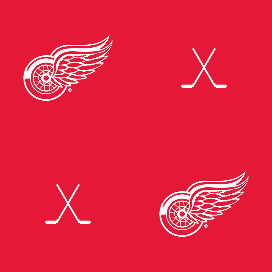 900x900 Detroit Red Wings: Sticks Pattern (Red) - Officially Licensed on WallpaperBat