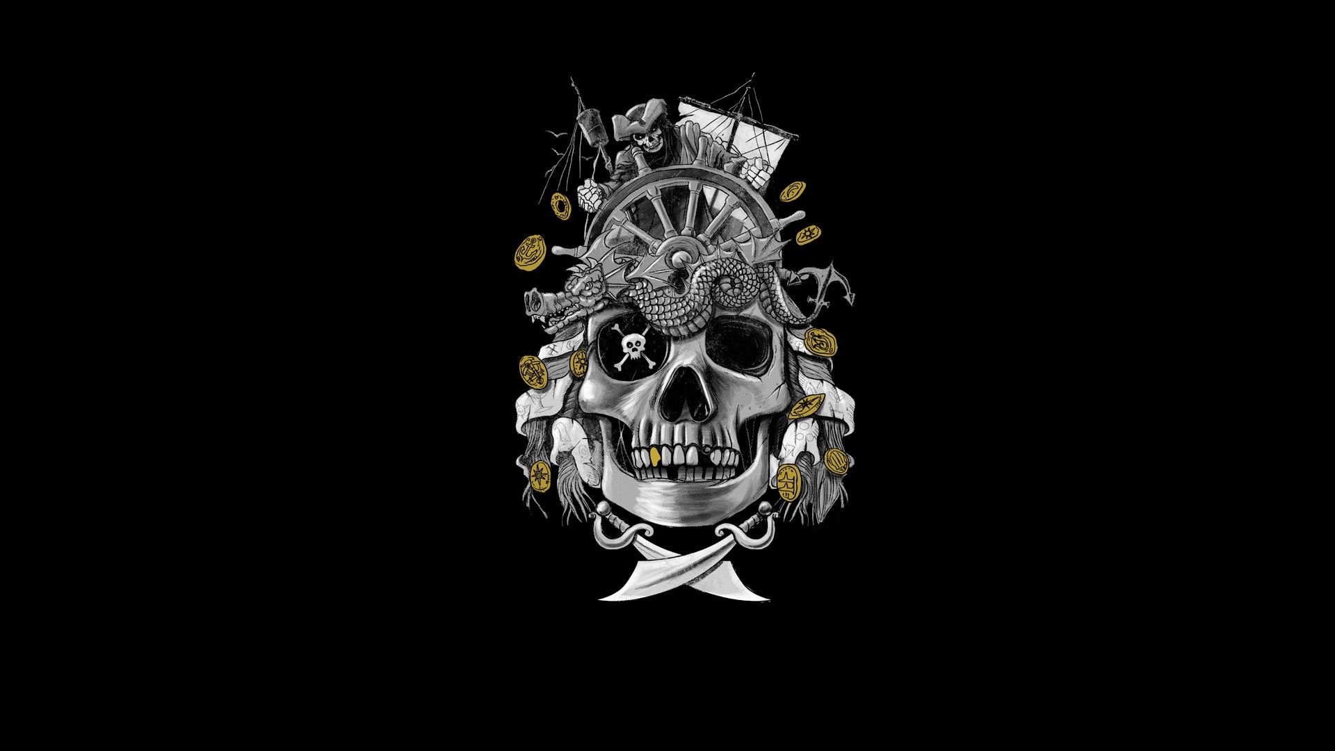 Pirate Skull Wallpapers - 4k, HD Pirate Skull Backgrounds on WallpaperBat