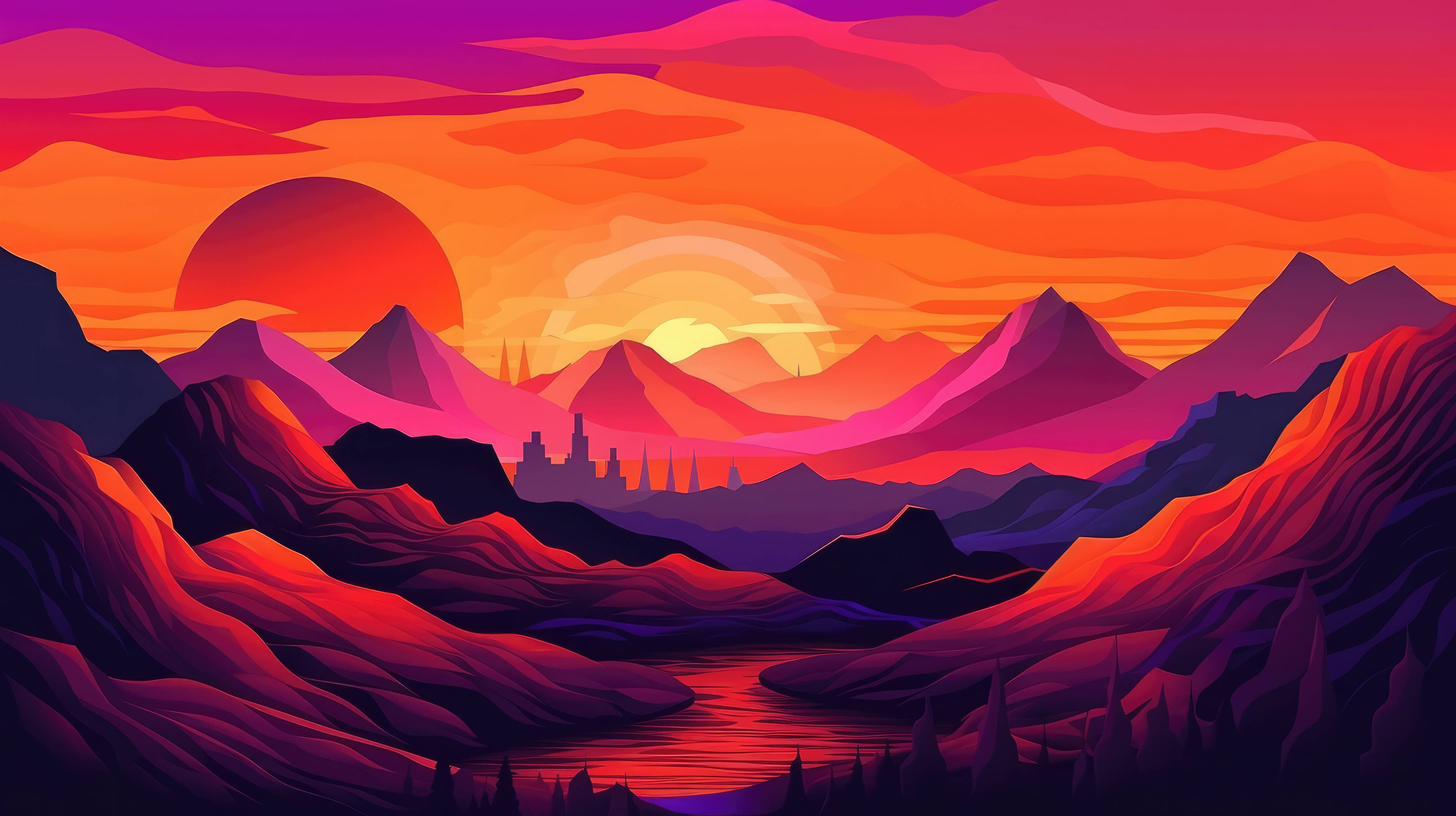 Red Sunset Wallpapers - 4k, HD Red Sunset Backgrounds on WallpaperBat