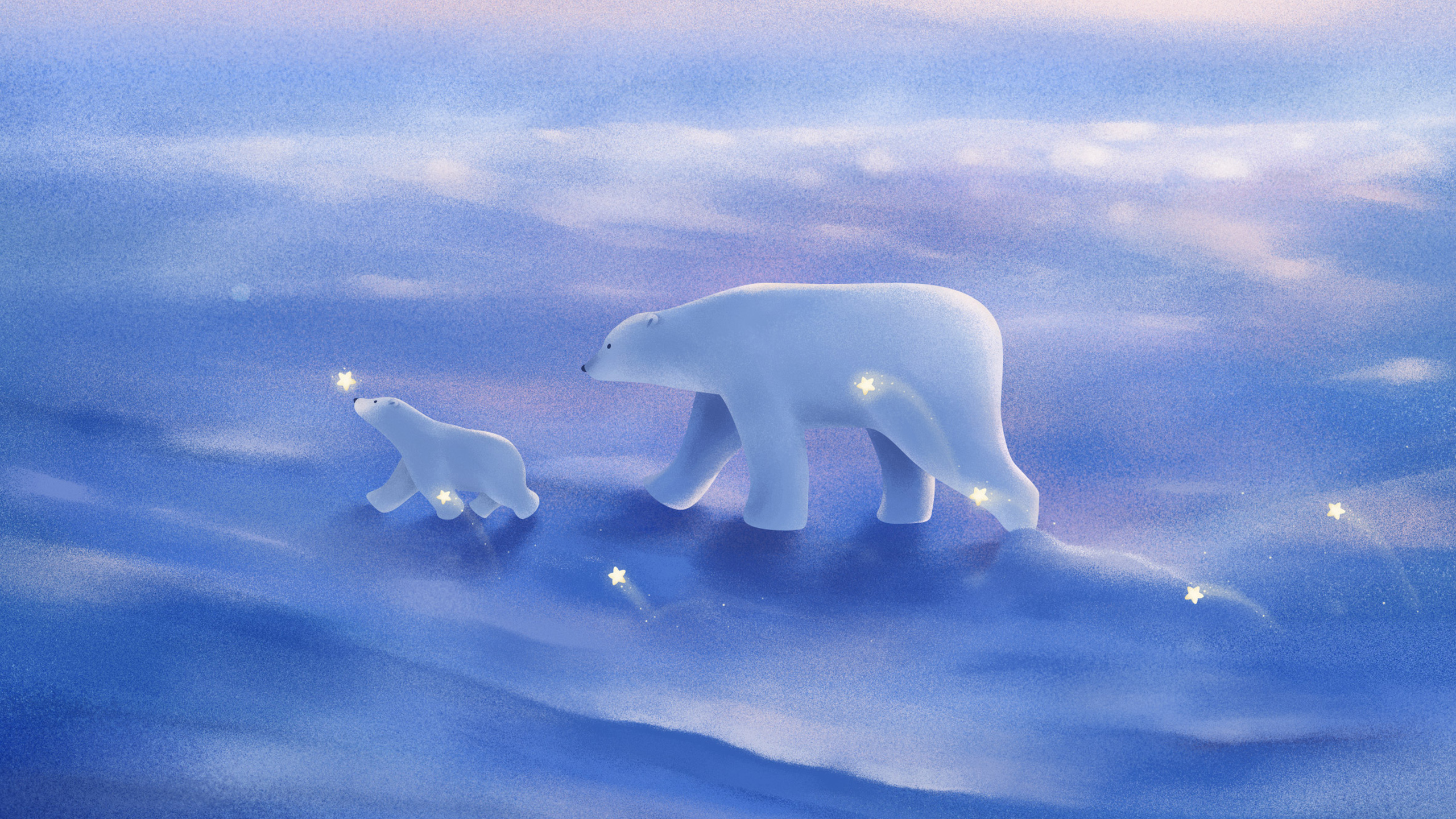 2560x1440 Polar Bears Wallpaper on WallpaperBat