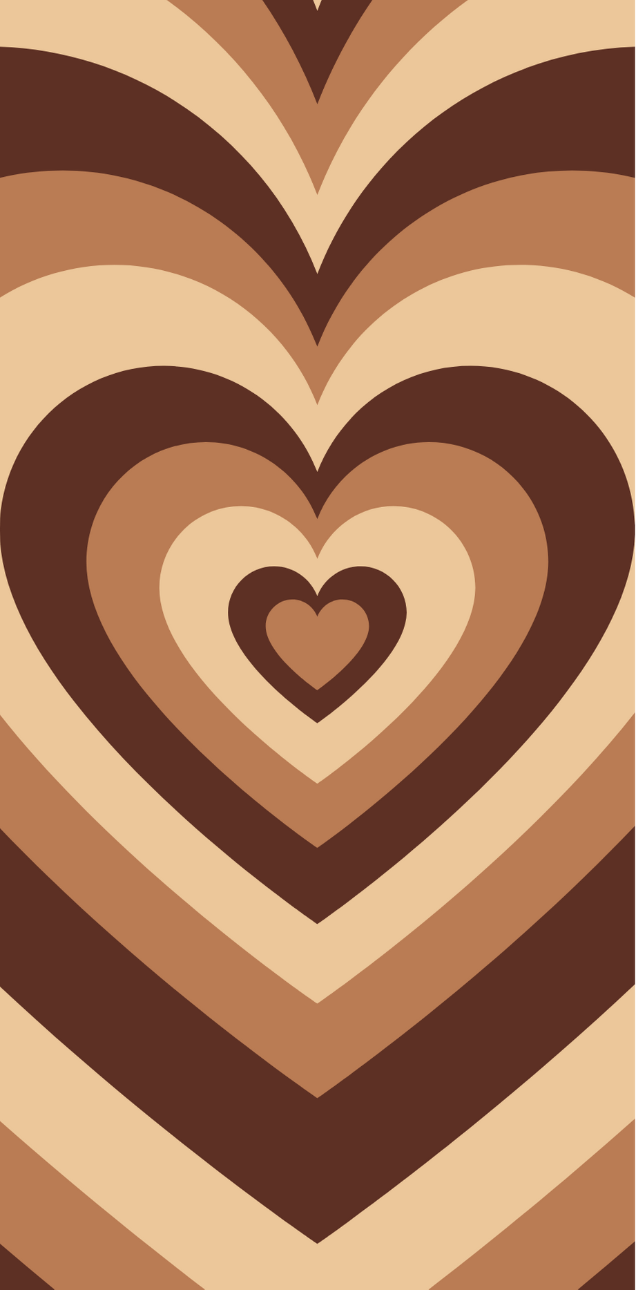 Brown aesthetic heart background image – The Aesthetic Shop