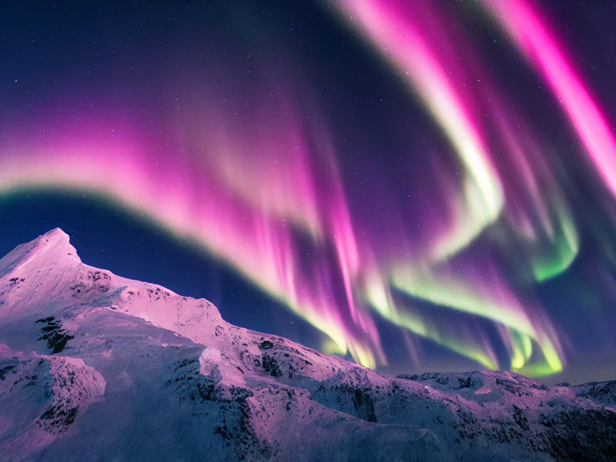 Purple Northern Lights Wallpapers - 4k, HD Purple Northern Lights ...