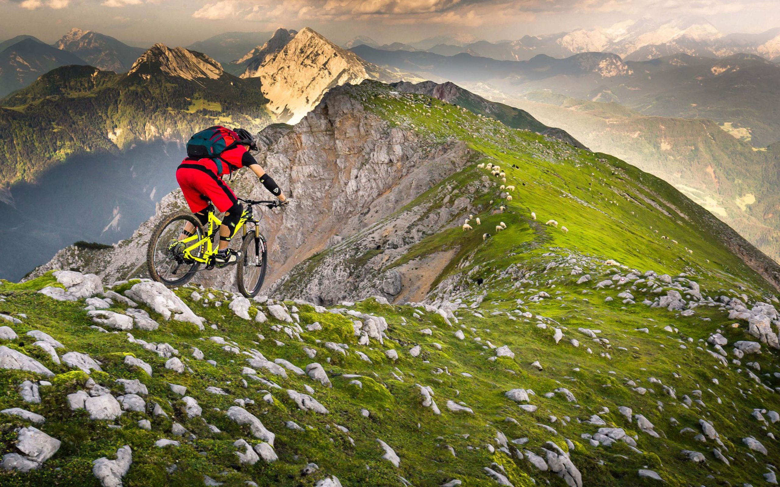 Mountain Biking Sunset Wallpapers.