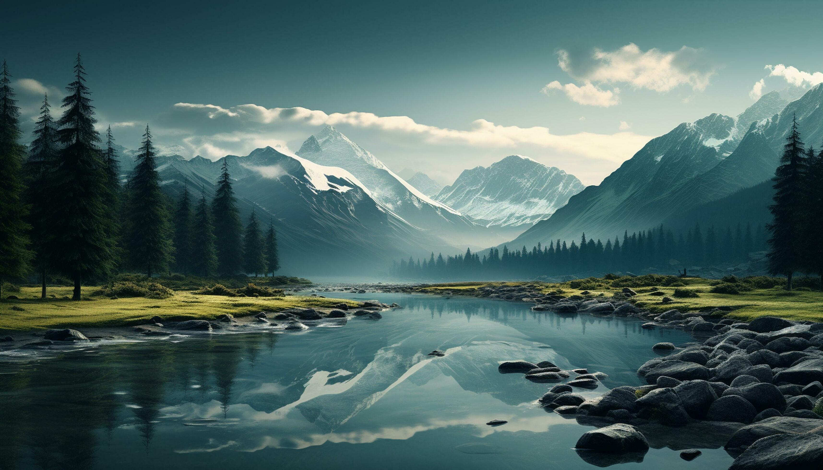 Mountain Lakes Wallpapers - 4k, HD Mountain Lakes Backgrounds on ...