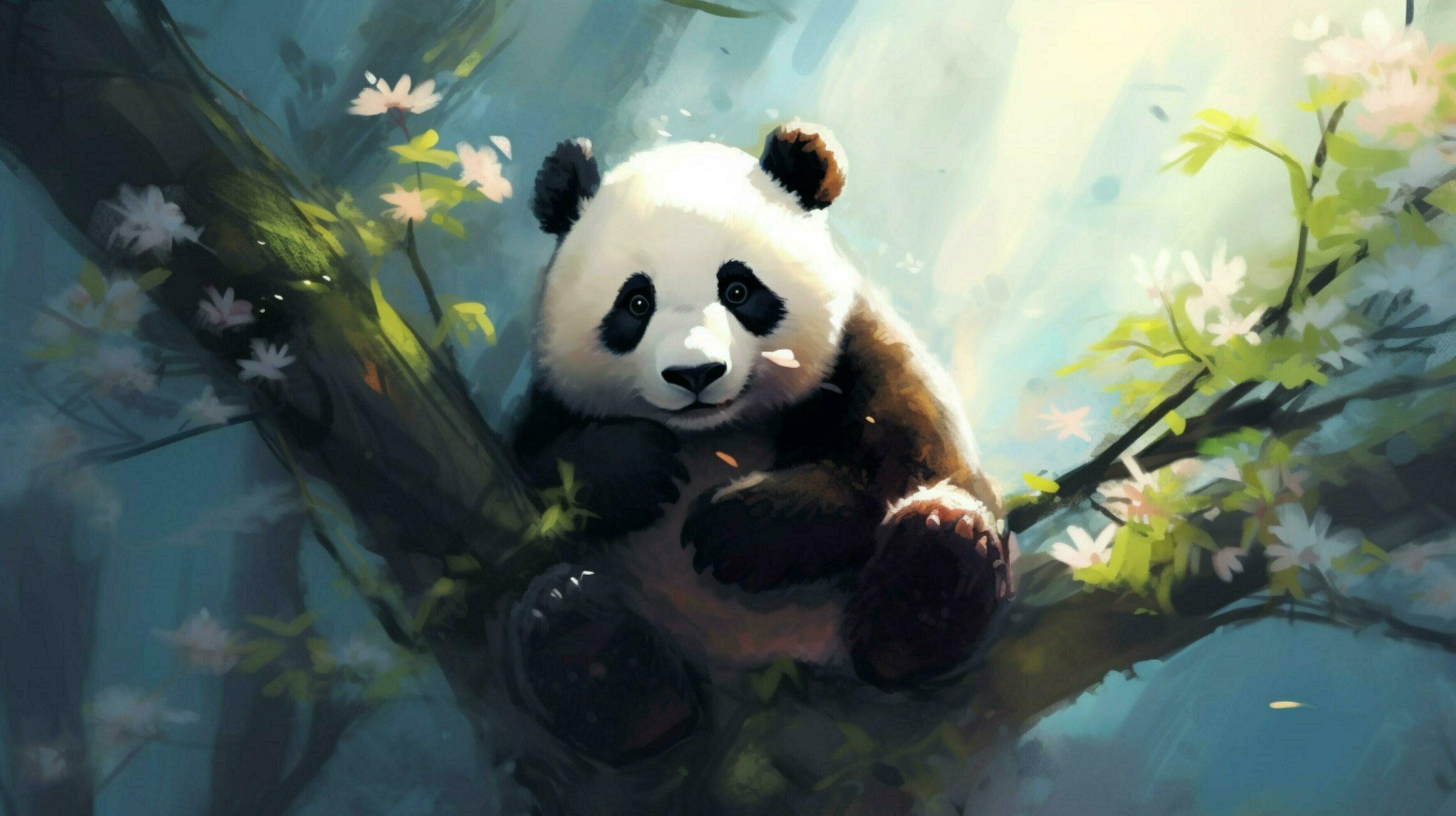 3498x1960 panda wallpapers that are as cool as ... Wallpaper