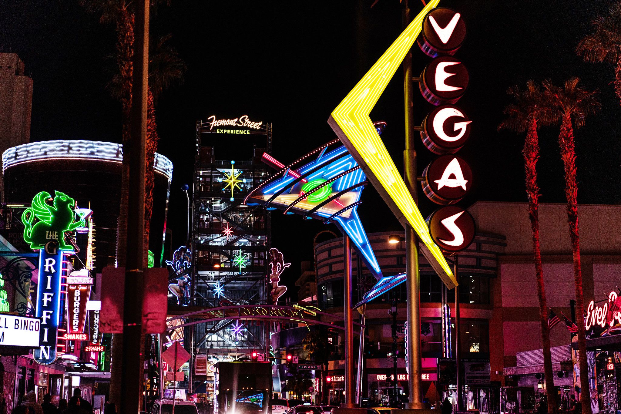 Las Vegas Signs Night Wallpapers - 4k, HD Las Vegas Signs Night ...