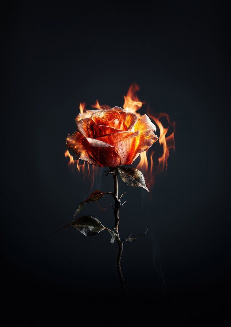 Flaming Rose Wallpapers - 4k, HD Flaming Rose Backgrounds on WallpaperBat