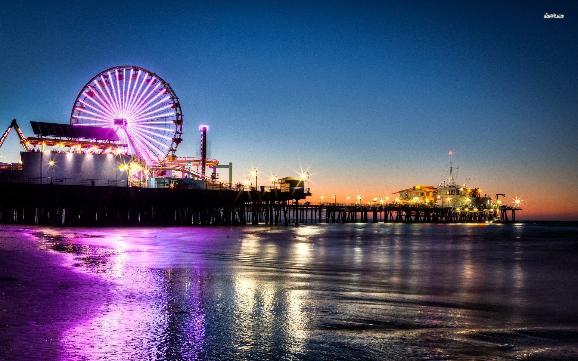 Santa Monica Sunset Wallpapers - 4k, HD Santa Monica Sunset Backgrounds ...