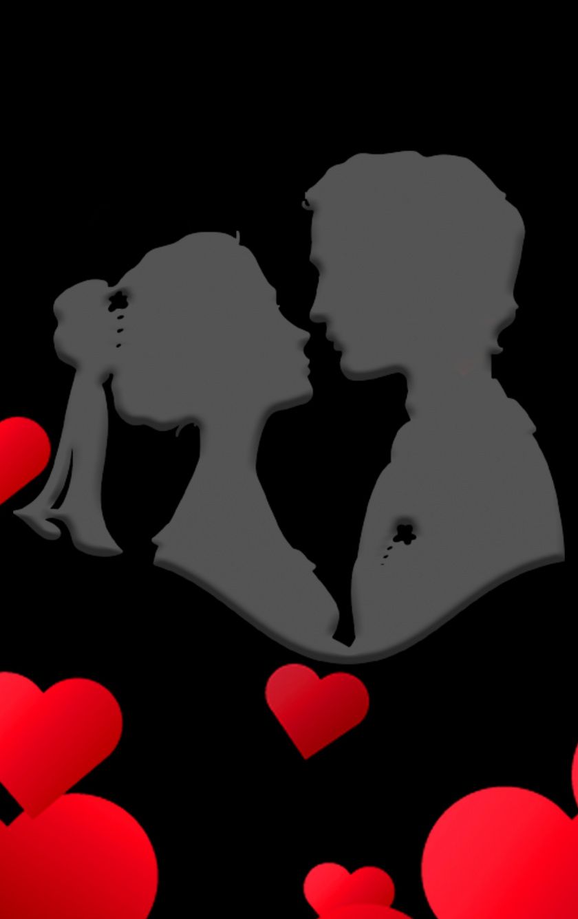 840x1336 Download Couple, love, heart, art wallpaper, 840x1336, iPhone 5 on WallpaperBat